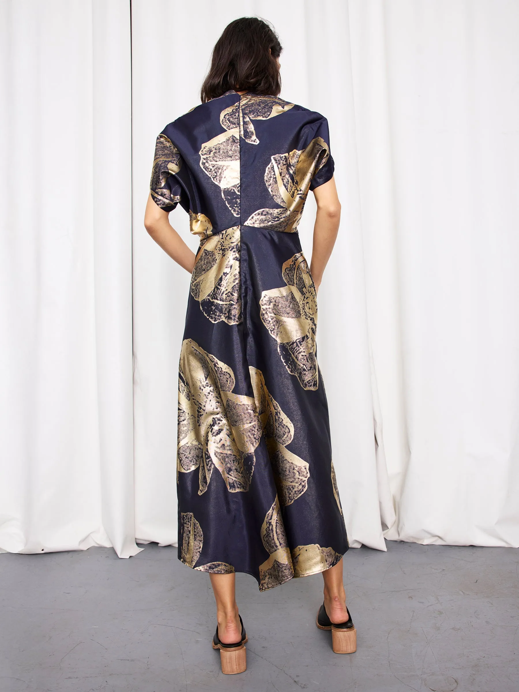 Long Aki Wave Dress sold by Zero + Maria Cornejo product image thumbnail 5