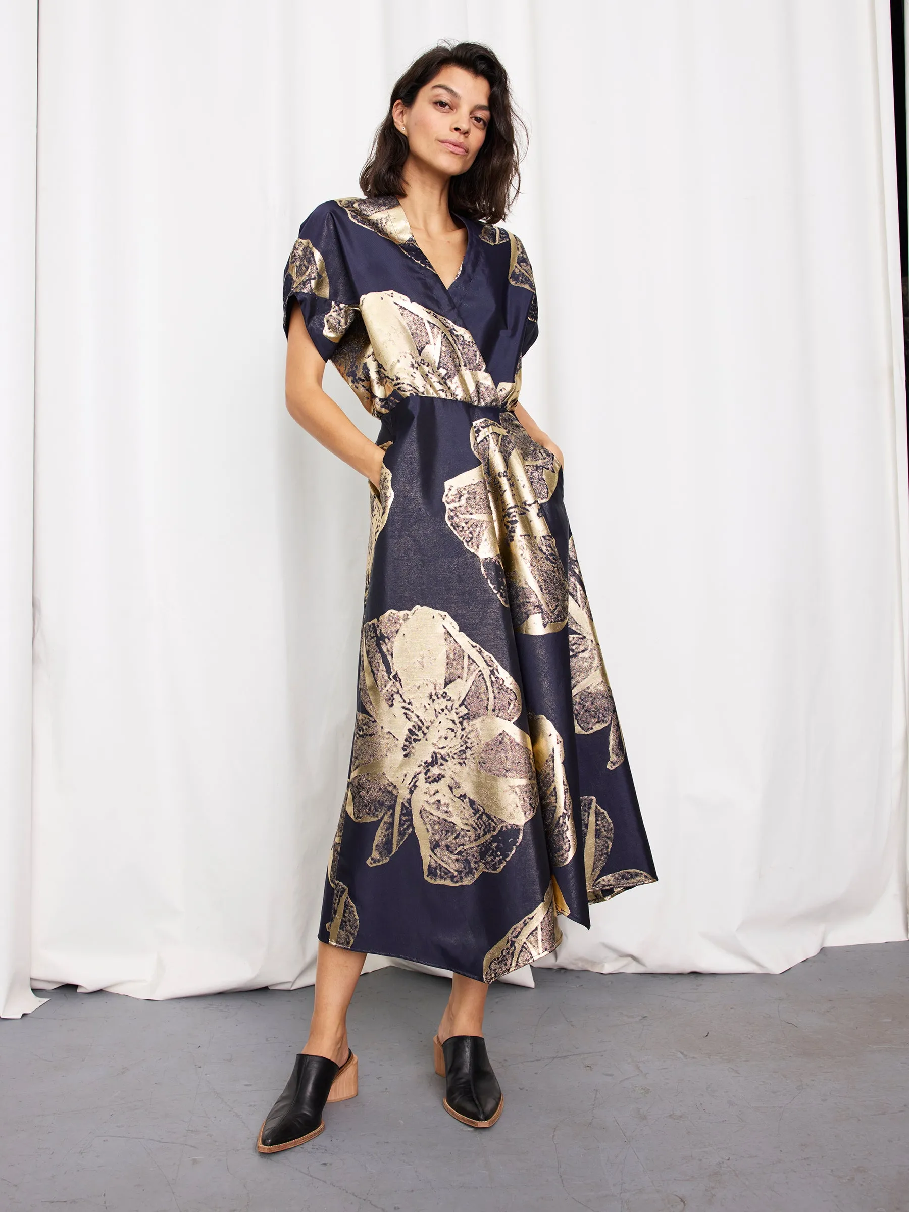 Long Aki Wave Dress sold by Zero + Maria Cornejo product image thumbnail 2