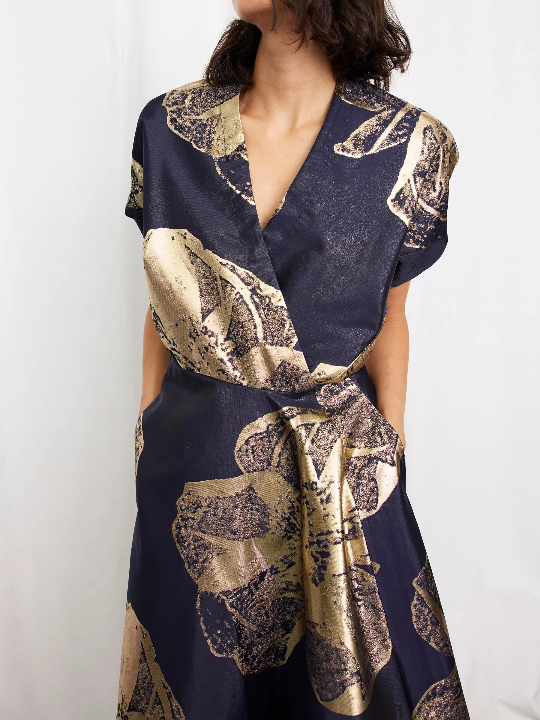 Long Aki Wave Dress sold by Zero + Maria Cornejo product image thumbnail 3