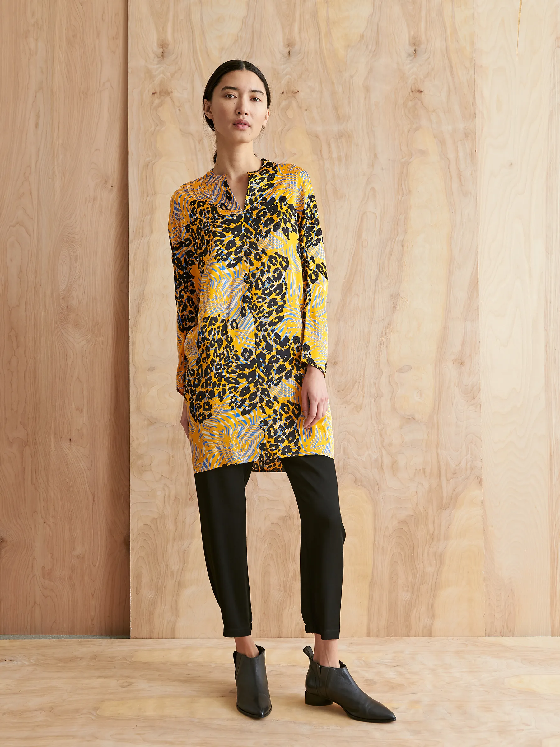 Long-Sleeved Hex Tunic Dress sold by Zero + Maria Cornejo product image thumbnail 2