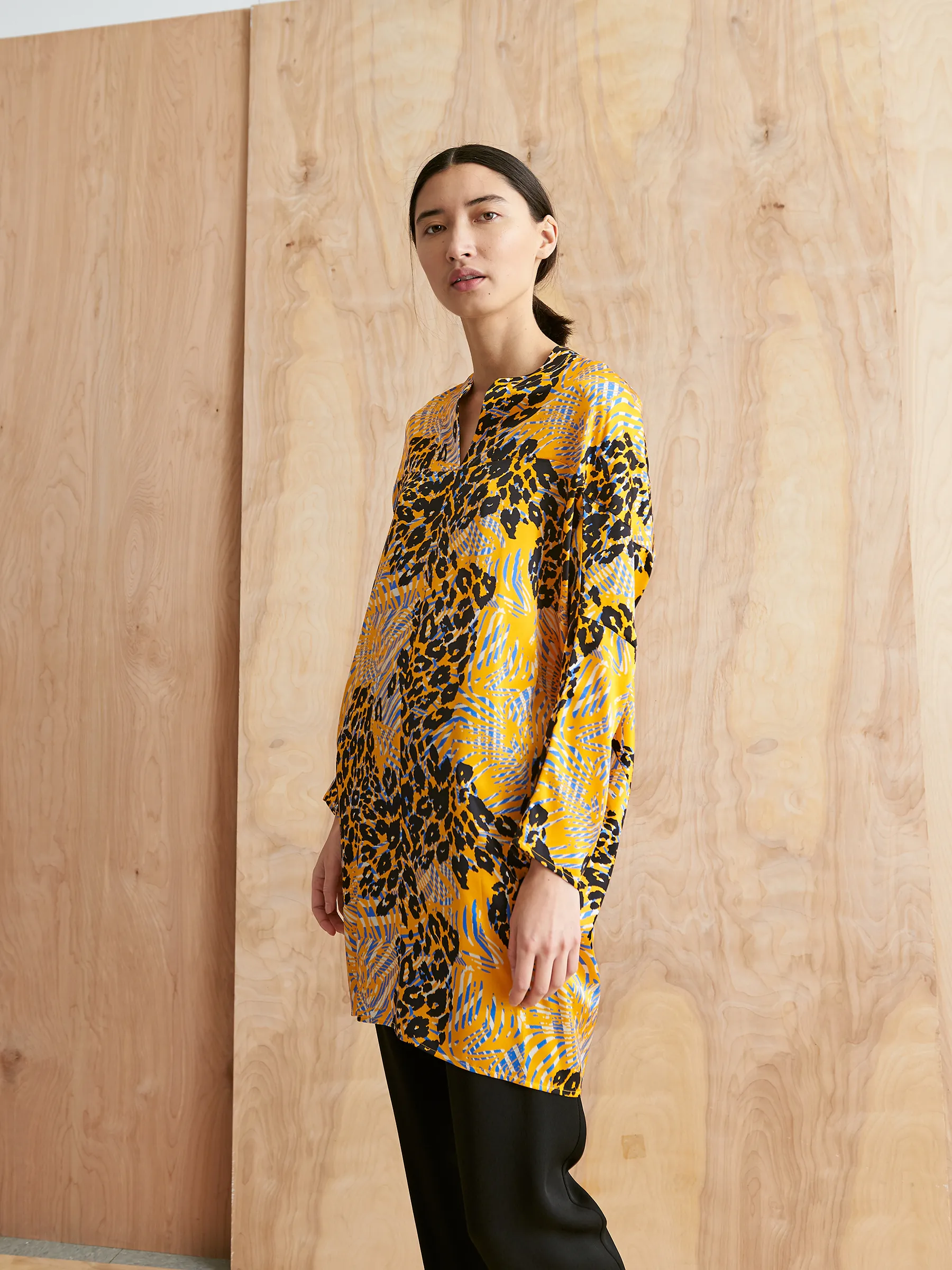 Long-Sleeved Hex Tunic Dress sold by Zero + Maria Cornejo product image thumbnail 3