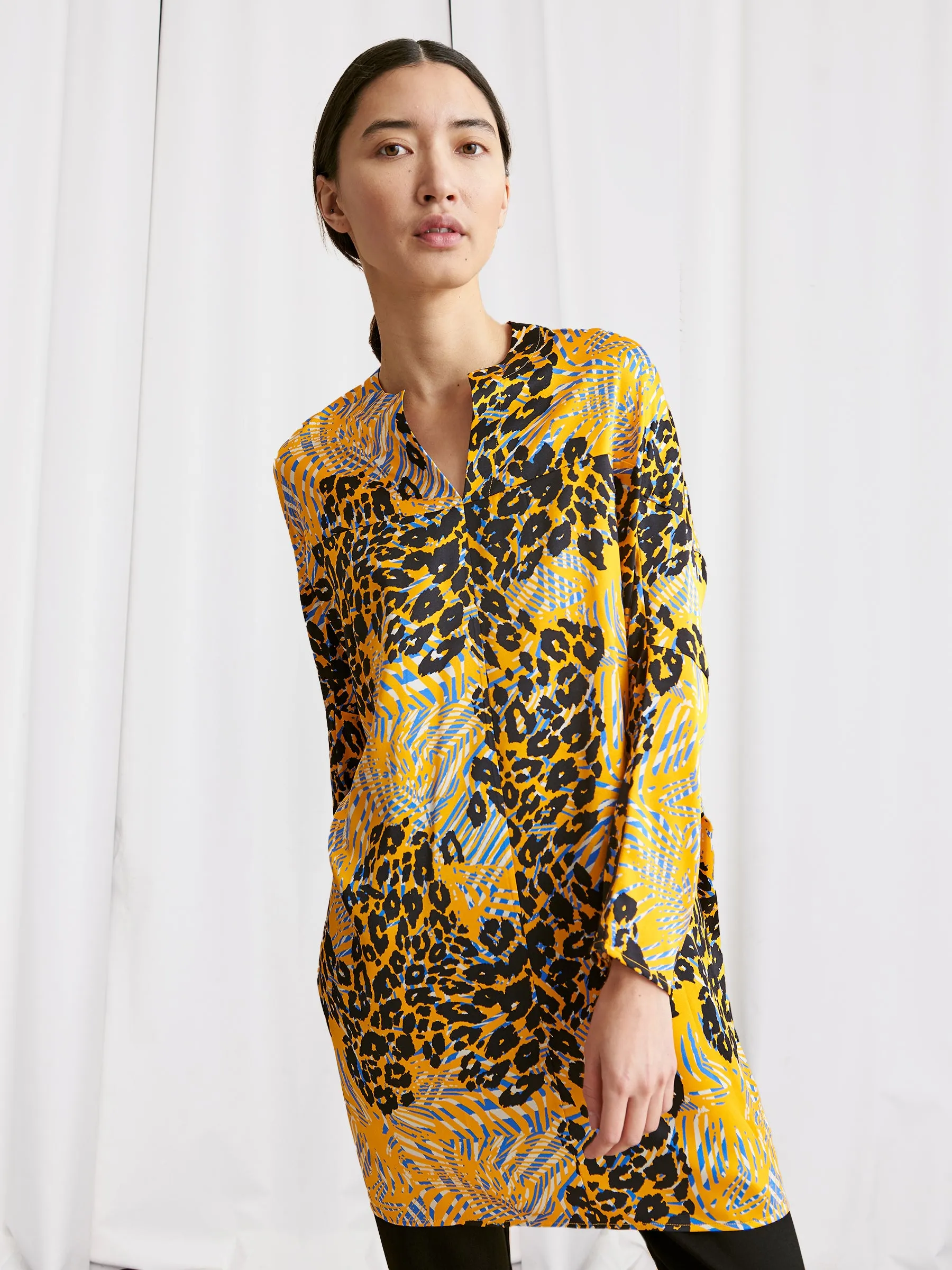 Long-Sleeved Hex Tunic Dress sold by Zero + Maria Cornejo