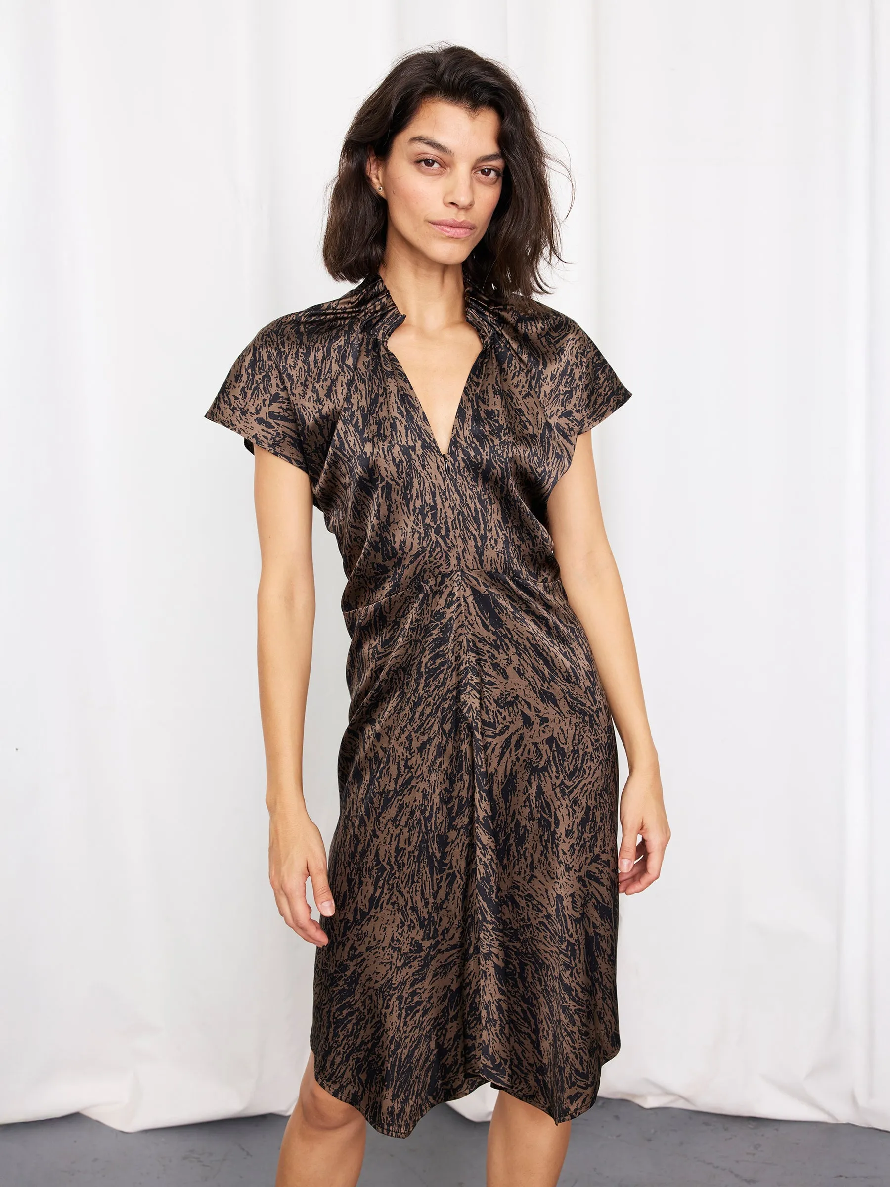 Ruched Stella Dress sold by Zero + Maria Cornejo product image thumbnail 4