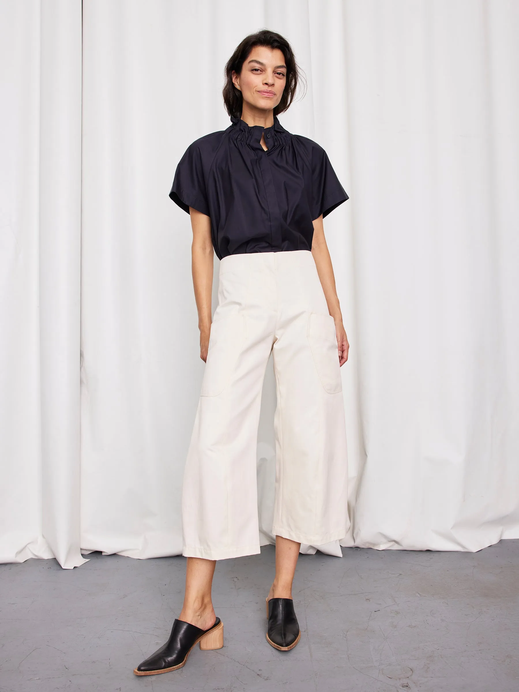 Curved Eda Culotte sold by Zero + Maria Cornejo product image thumbnail 4