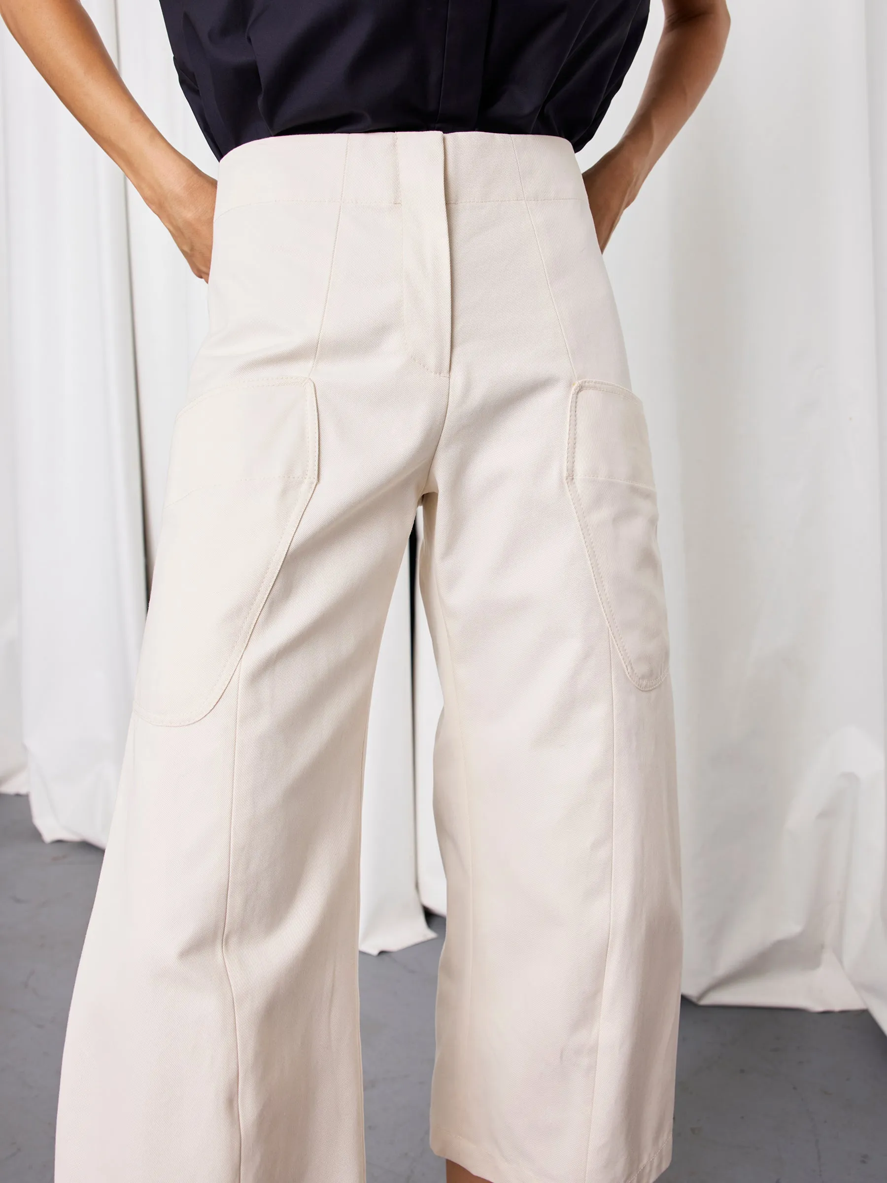 Curved Eda Culotte sold by Zero + Maria Cornejo product image thumbnail 3