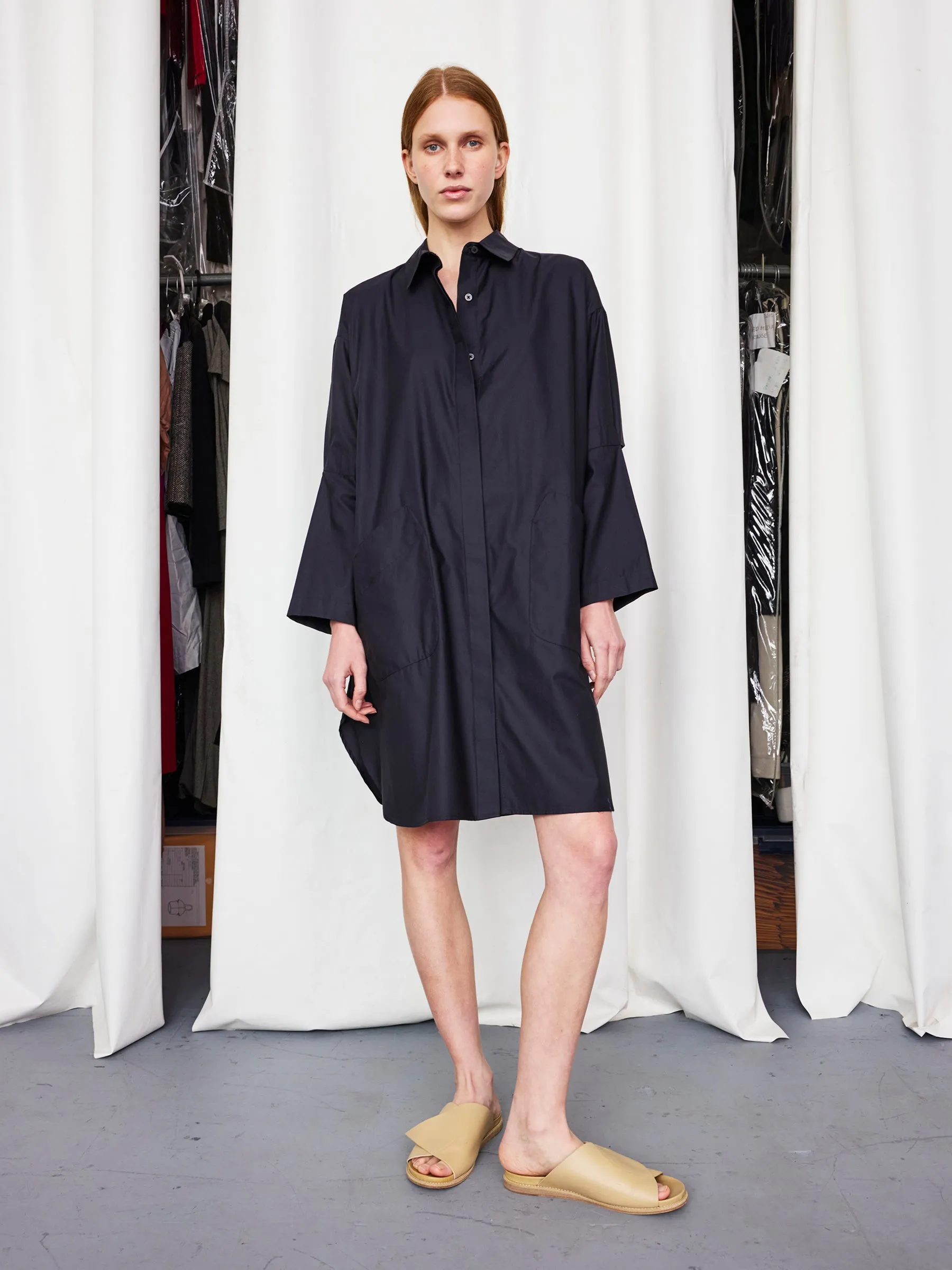 Biker Shirt Dress sold by Zero + Maria Cornejo