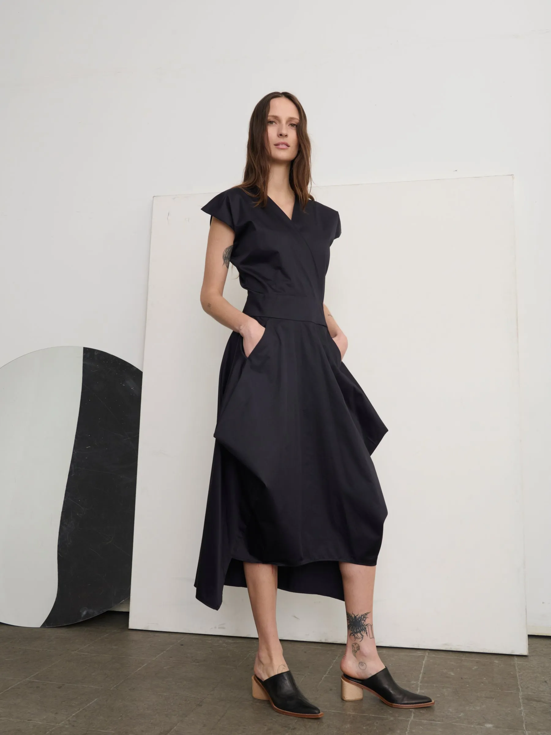 Wrap Nio Dress sold by Zero + Maria Cornejo product image thumbnail 3