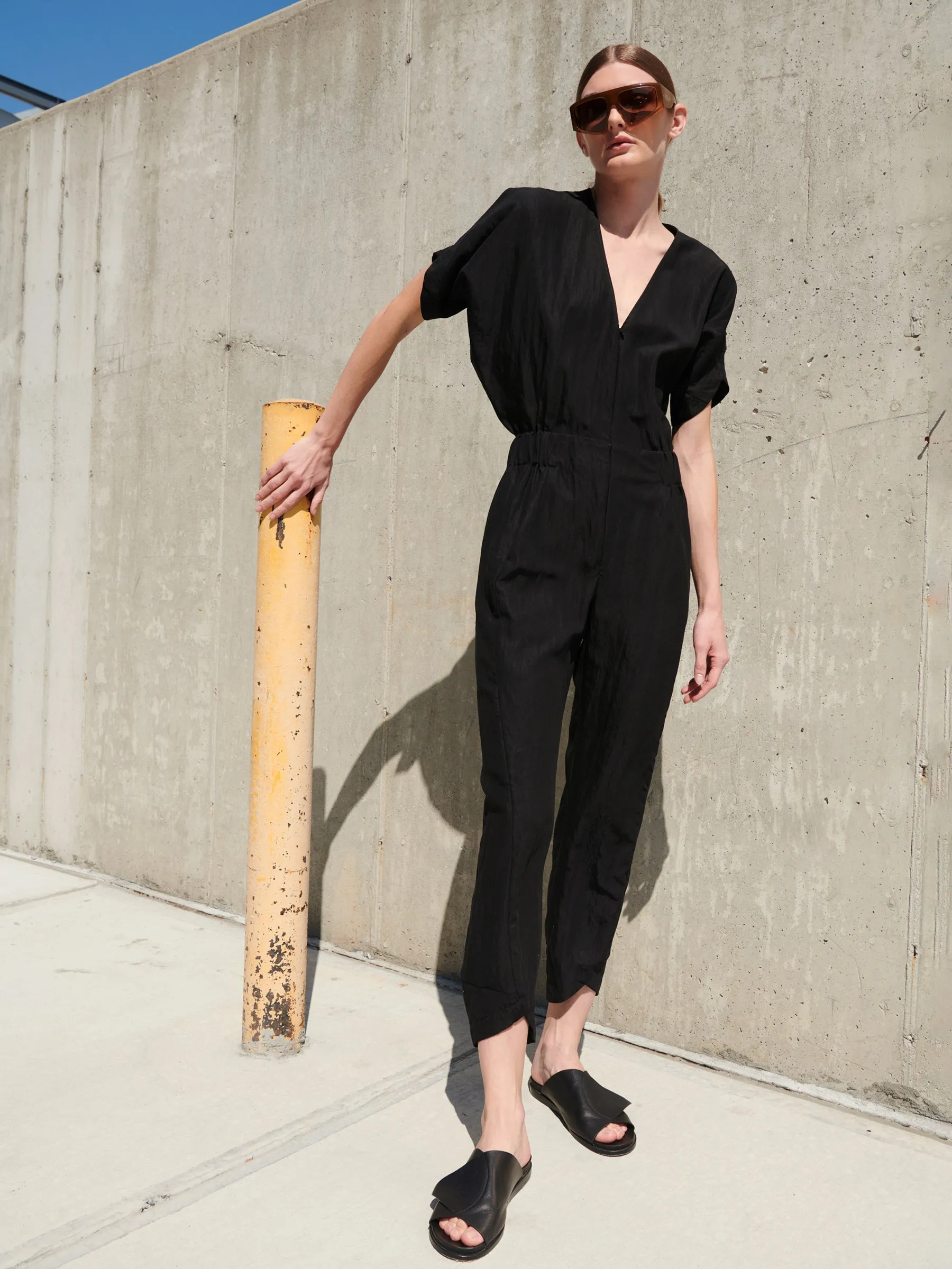 Aissa V-Neck Jumpsuit sold by Zero + Maria Cornejo product image thumbnail 3