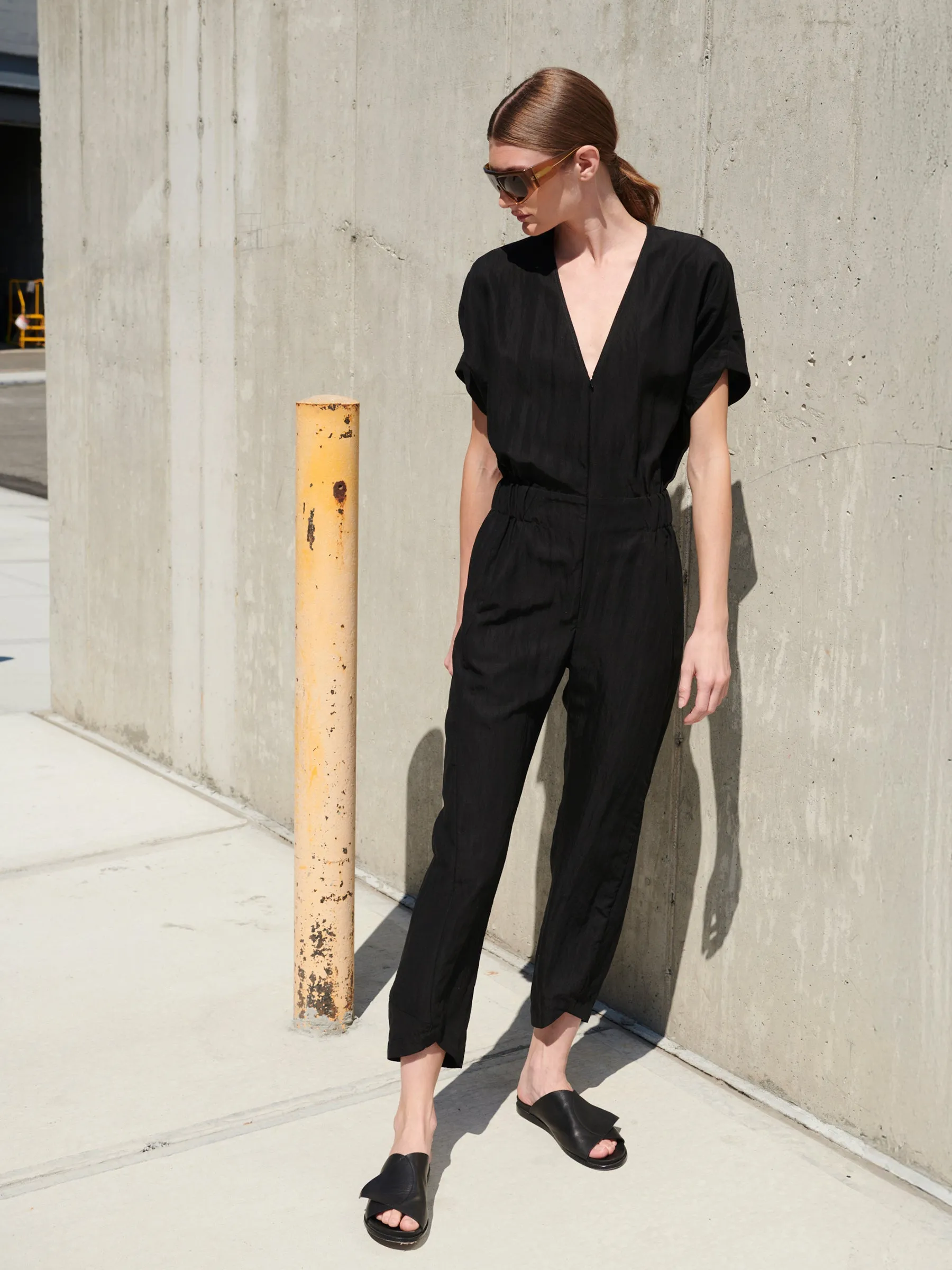 Aissa V-Neck Jumpsuit sold by Zero + Maria Cornejo product image thumbnail 2
