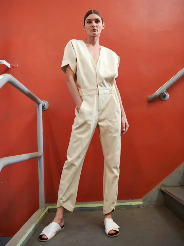 Aissa V-Neck Jumpsuit sold by Zero + Maria Cornejo