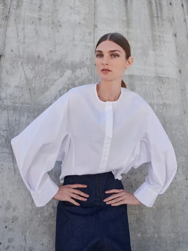 Long-Sleeved Akeo Shirt made by Zero + Maria Cornejo