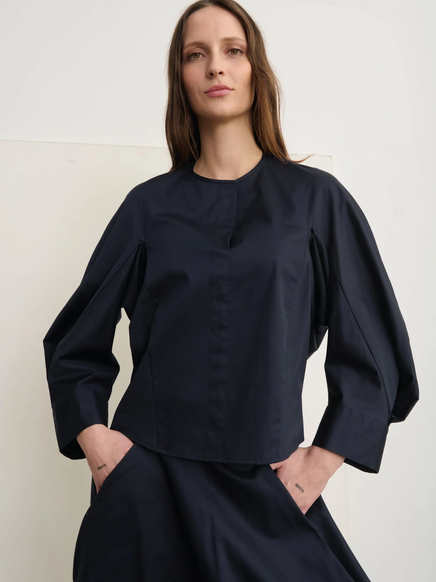 Long-Sleeved Akeo Shirt sold by Zero + Maria Cornejo product image thumbnail 3