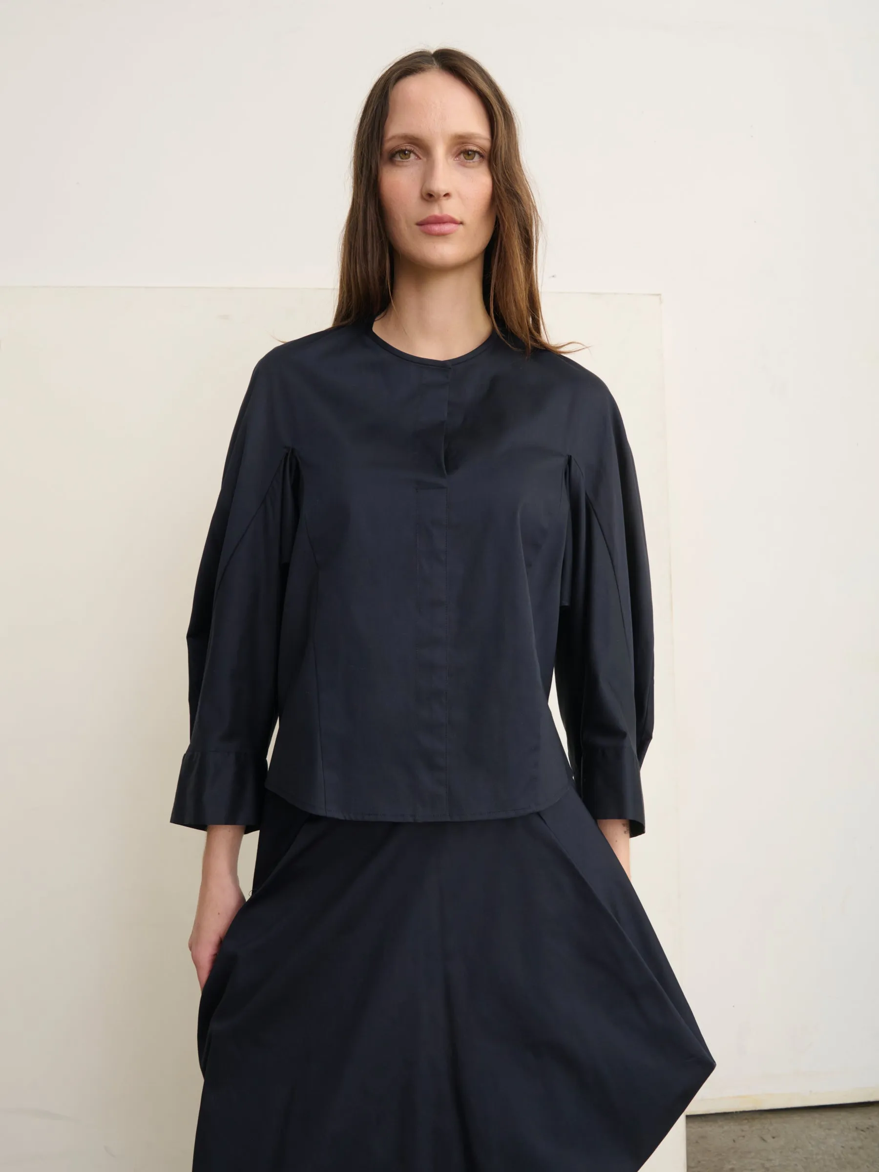 Long-Sleeved Akeo Shirt sold by Zero + Maria Cornejo product image thumbnail 4
