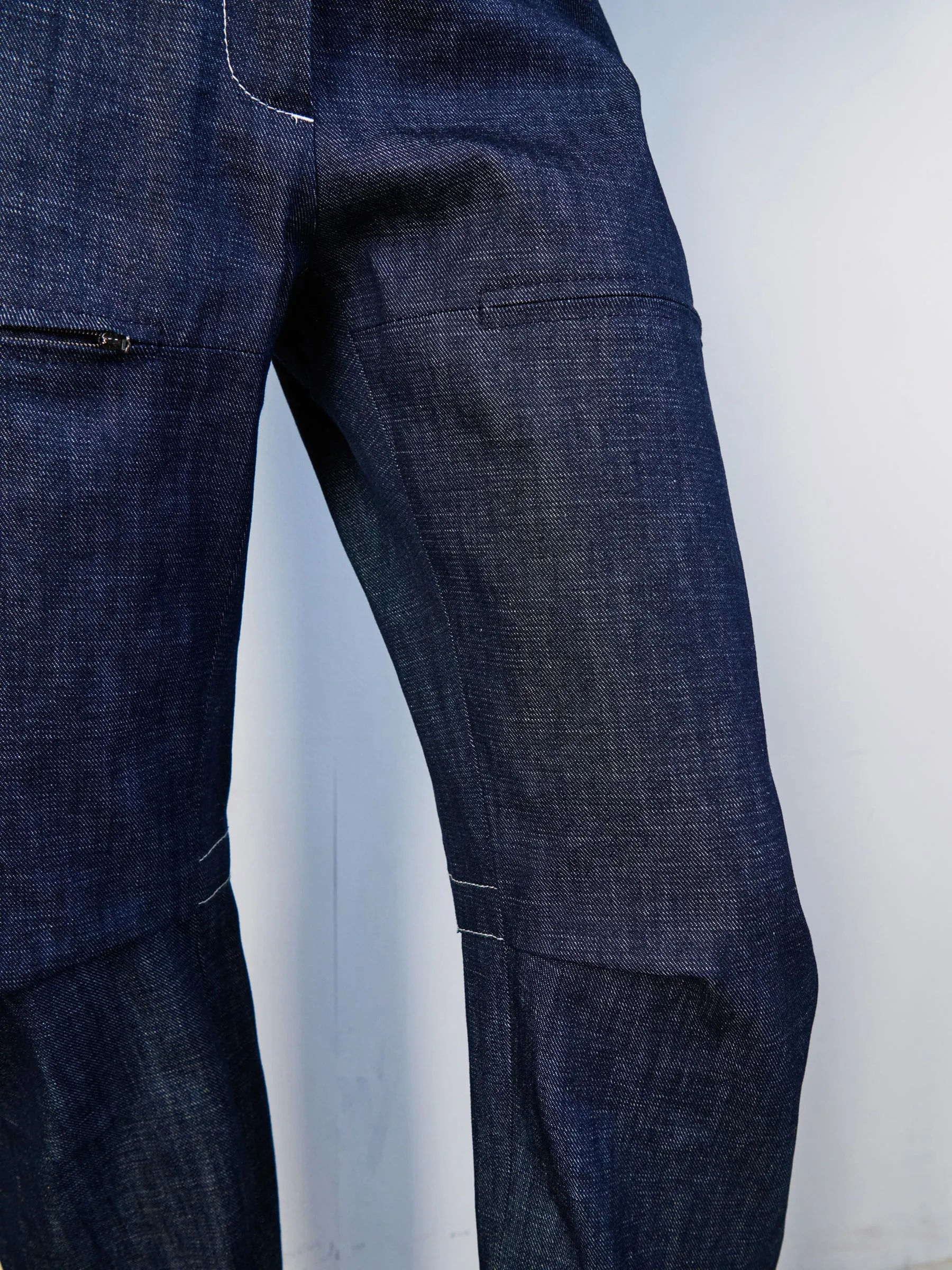 Denim Biker Pant sold by Zero + Maria Cornejo product image thumbnail 5