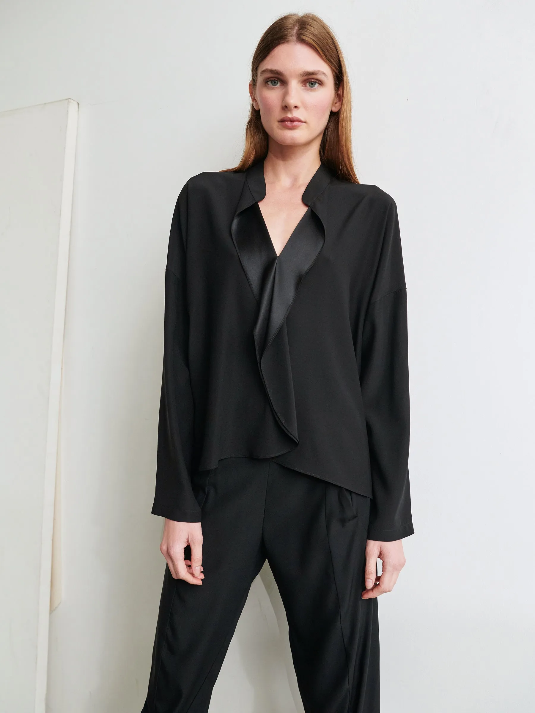 Long-Sleeved Fin Gaban Shirt sold by Zero + Maria Cornejo