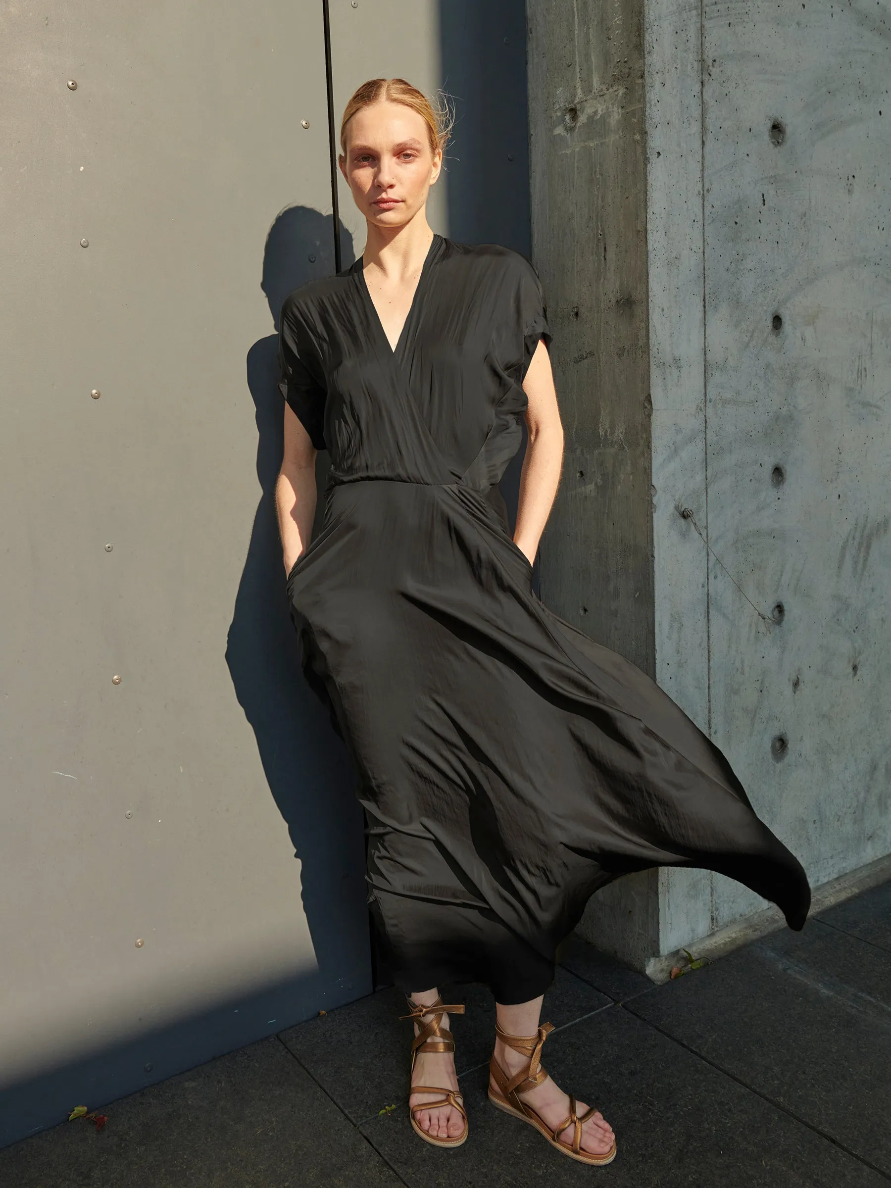 Long Aki Wave Dress sold by Zero + Maria Cornejo