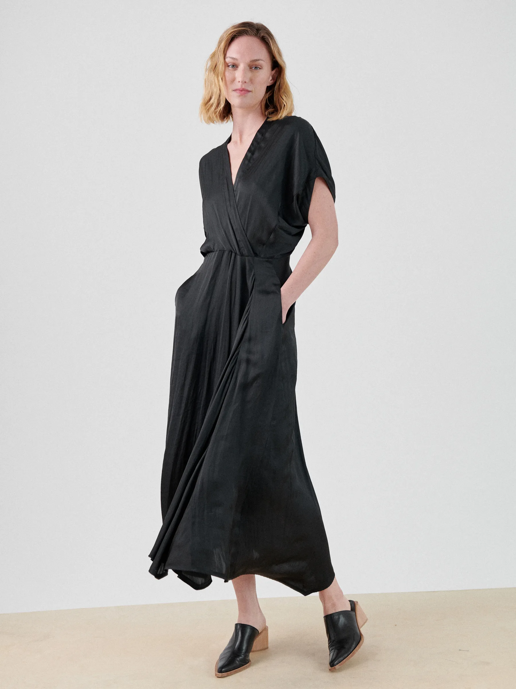 Long Aki Wave Dress sold by Zero + Maria Cornejo product image thumbnail 4