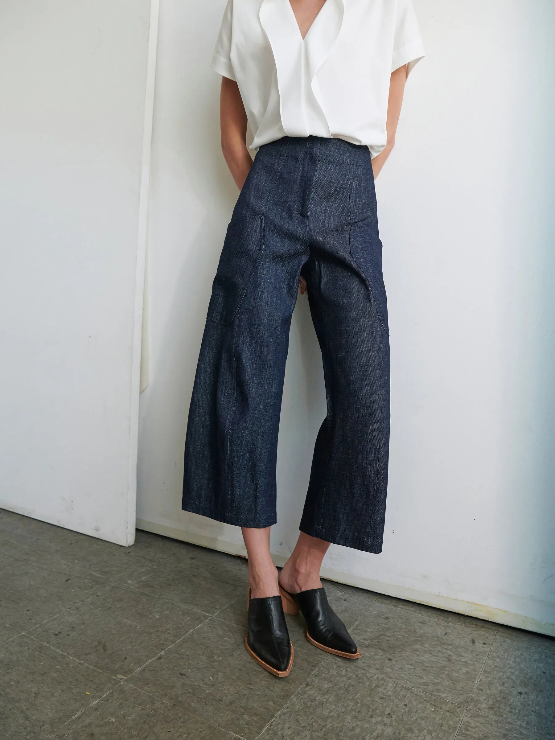 Curved Eda Culotte sold by Zero + Maria Cornejo product image thumbnail 3