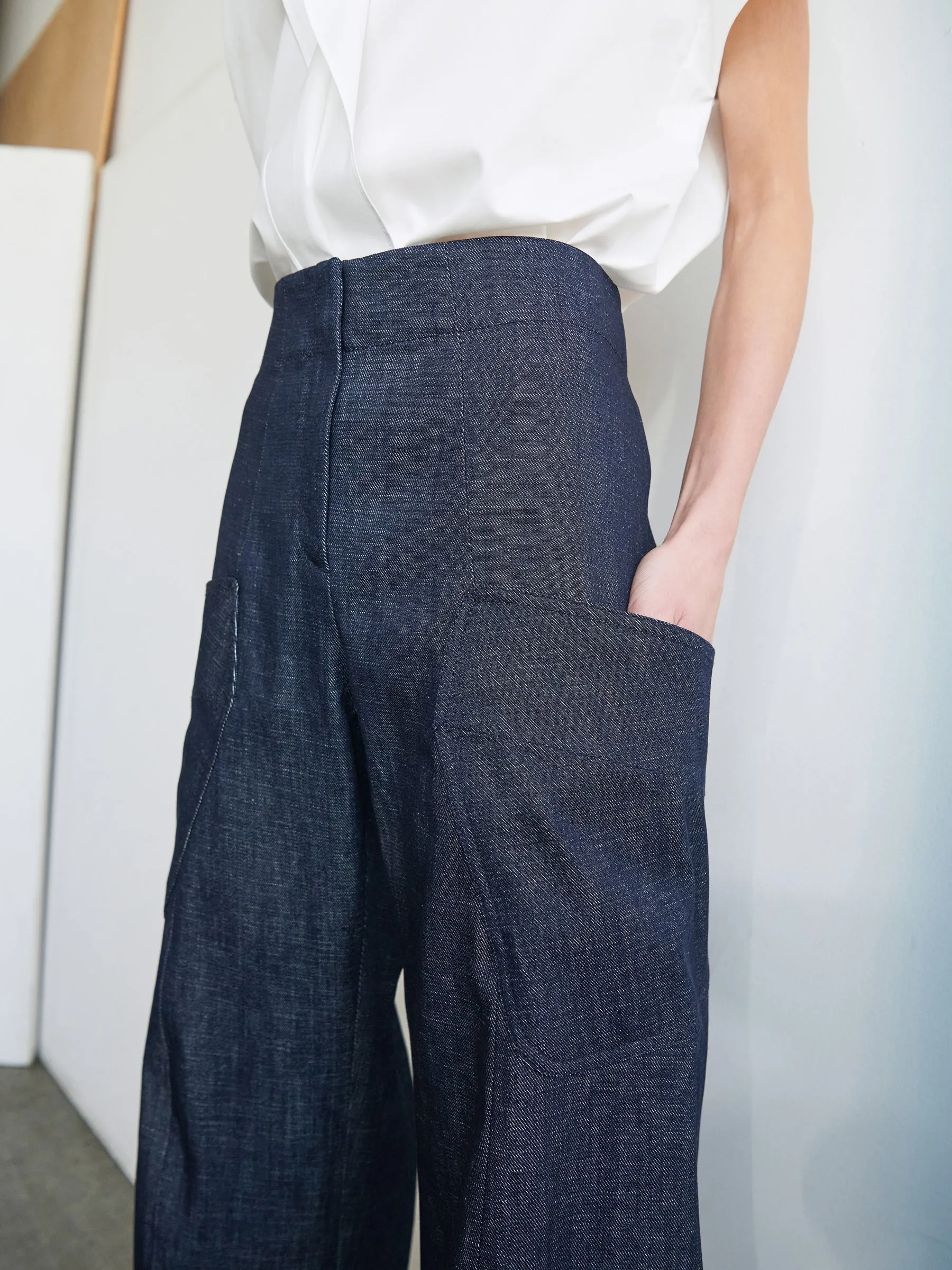 Curved Eda Culotte sold by Zero + Maria Cornejo product image thumbnail 4