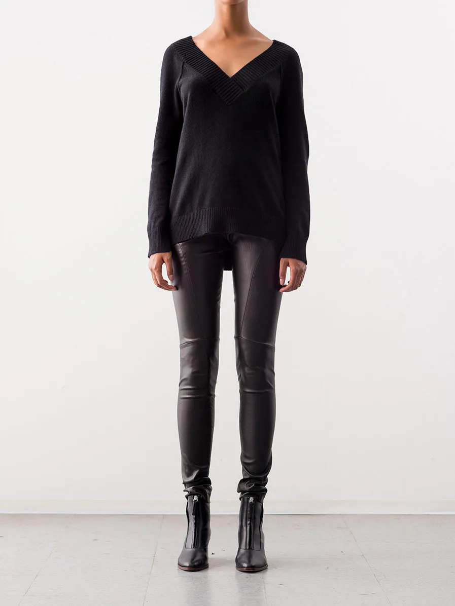 Leather Twist Seam Legging sold by Zero + Maria Cornejo product image thumbnail 2