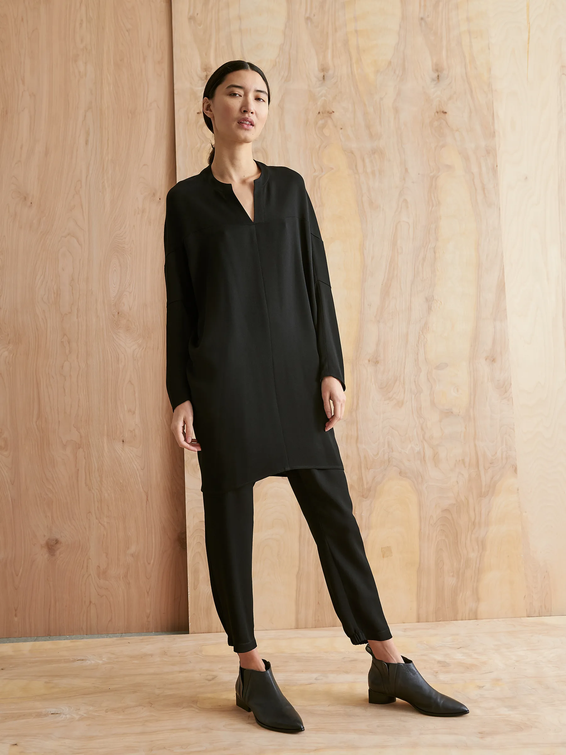 Long-Sleeved Hex Tunic Dress sold by Zero + Maria Cornejo product image thumbnail 2
