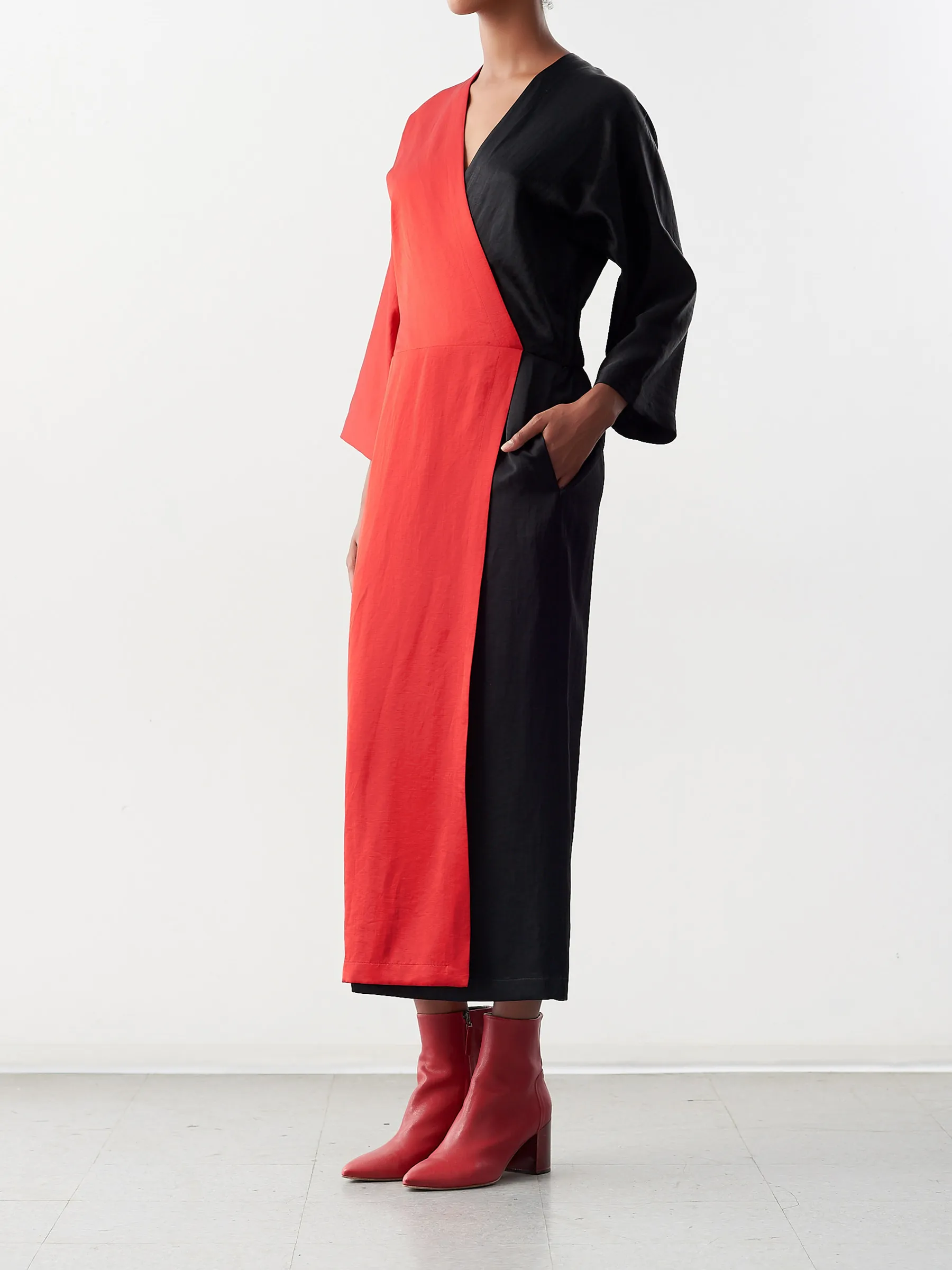 Wrap Oki Dress sold by Zero + Maria Cornejo product image thumbnail 4