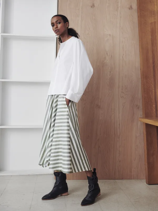 Aki Wave Skirt sold by Zero + Maria Cornejo