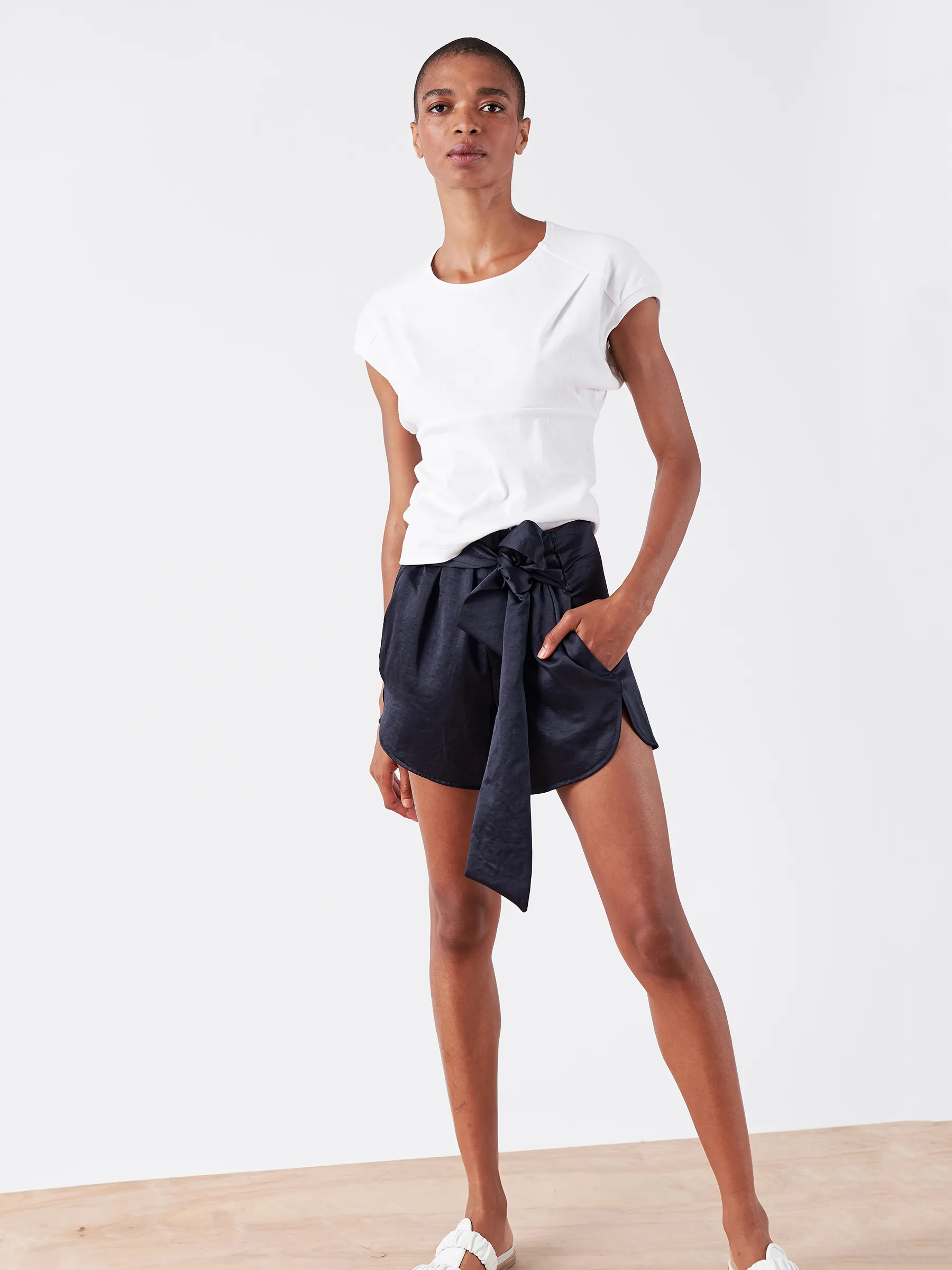 Tie Front Short sold by Zero + Maria Cornejo product image thumbnail 2