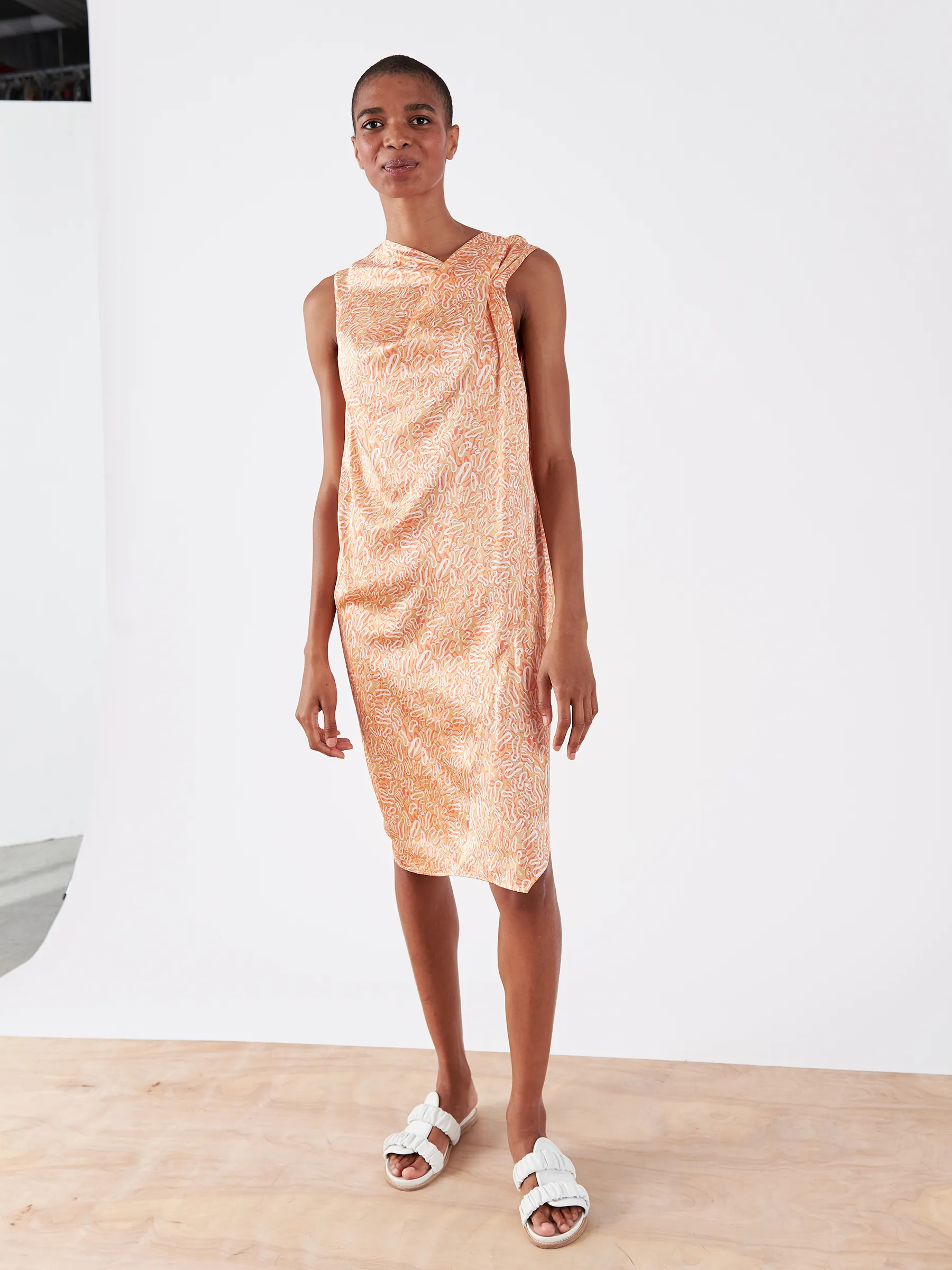 Twist Shoulder Ibit Dress sold by Zero + Maria Cornejo product image thumbnail 2