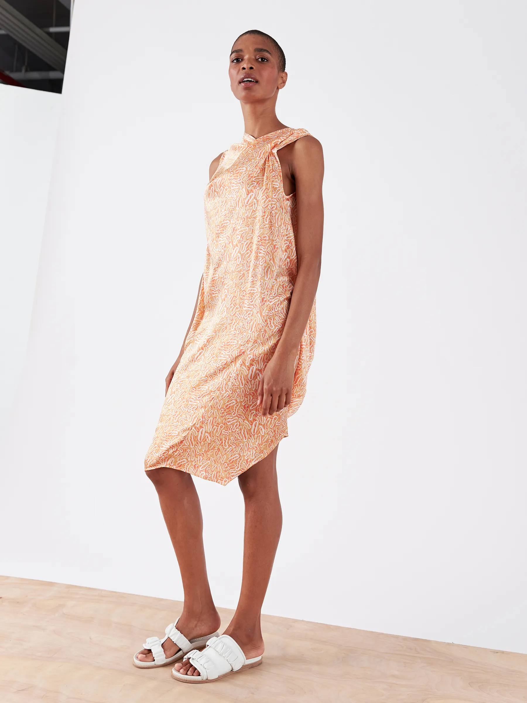 Twist Shoulder Ibit Dress sold by Zero + Maria Cornejo product image thumbnail 3