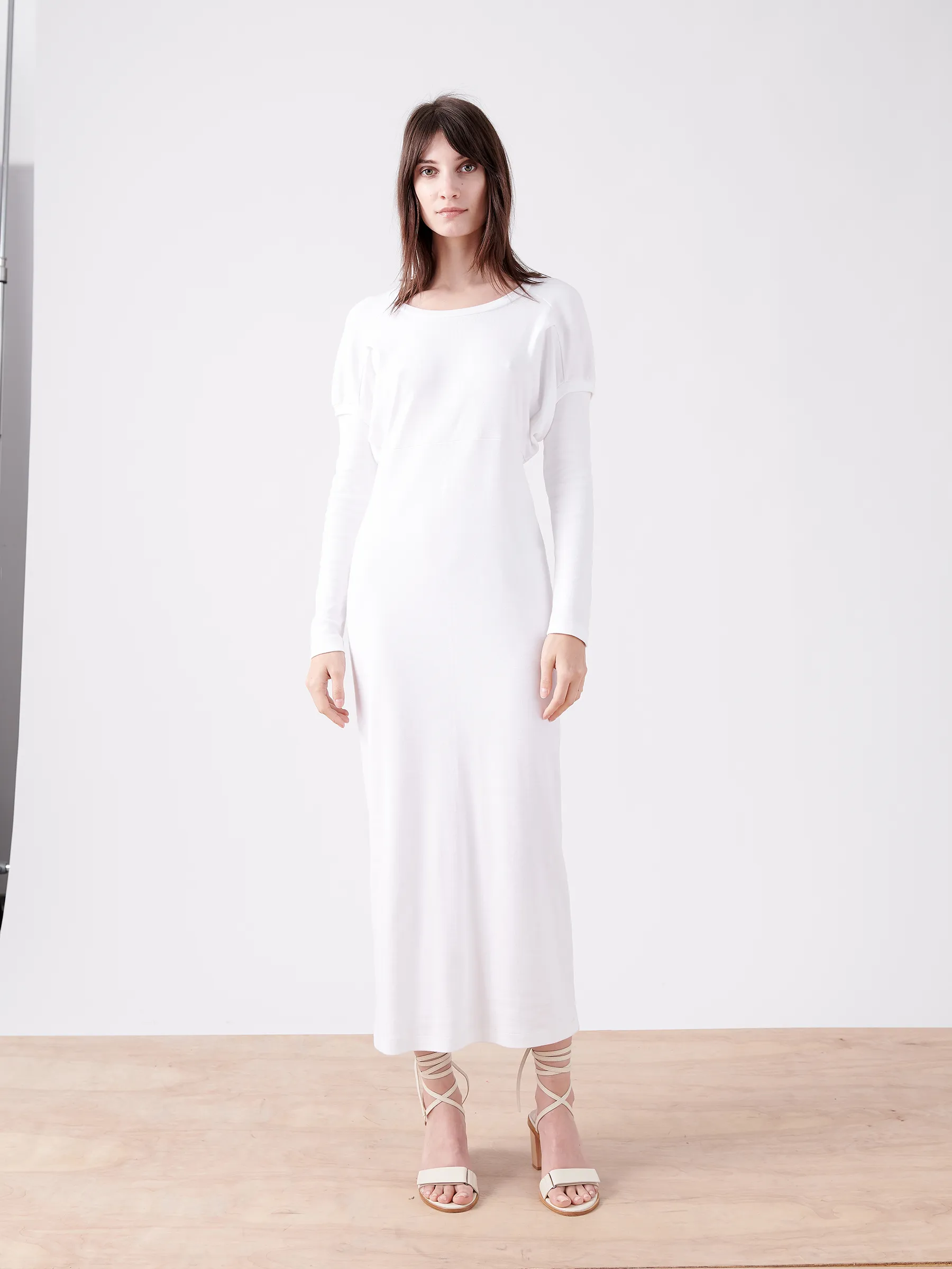 Rib Long-Sleeved Ama Dress sold by Zero + Maria Cornejo product image thumbnail 2