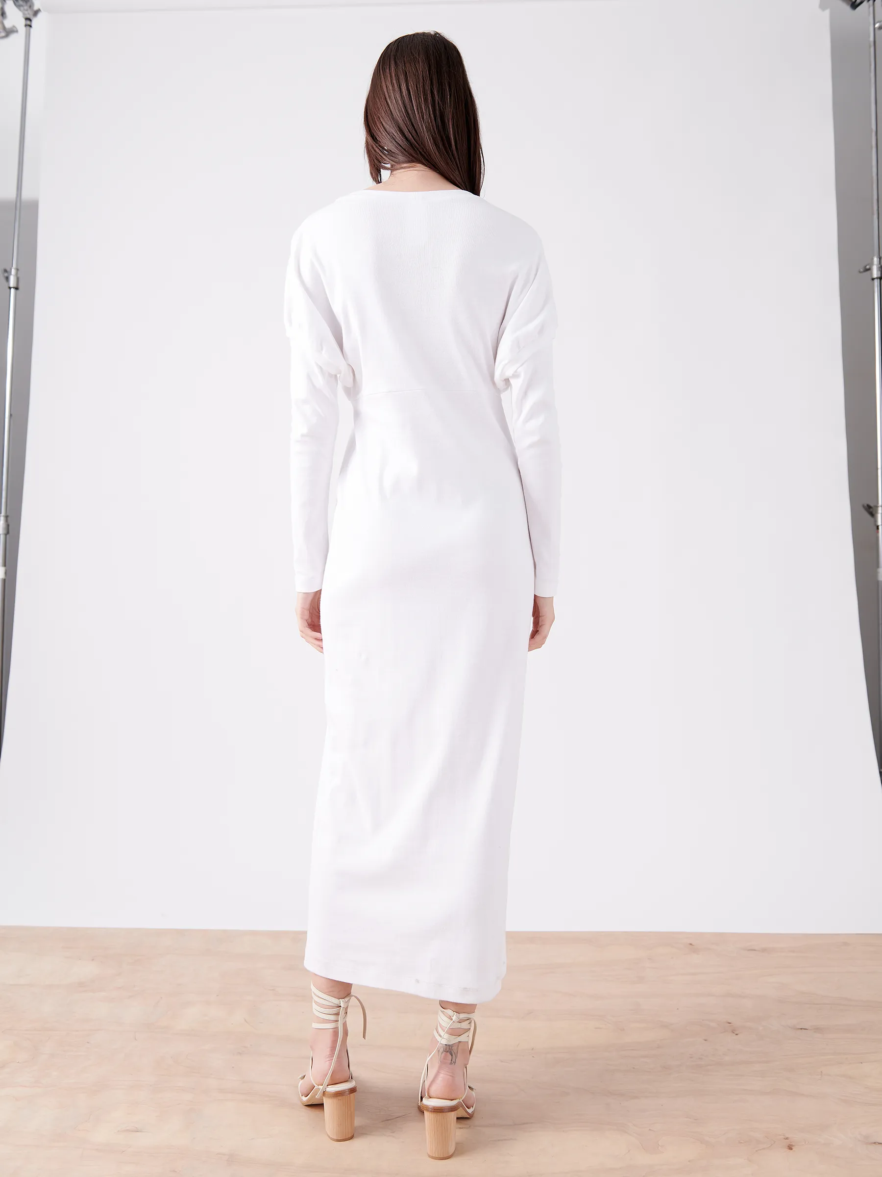 Rib Long-Sleeved Ama Dress sold by Zero + Maria Cornejo product image thumbnail 4