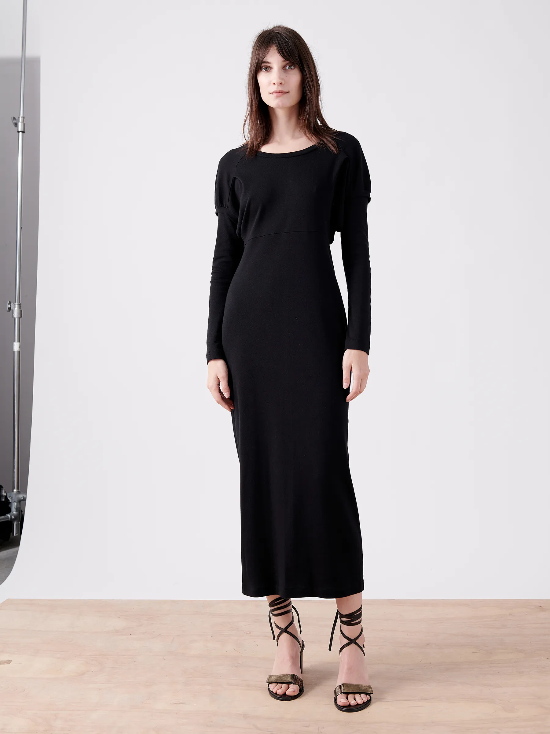 Rib Long-Sleeved Ama Dress sold by Zero + Maria Cornejo product image thumbnail 5