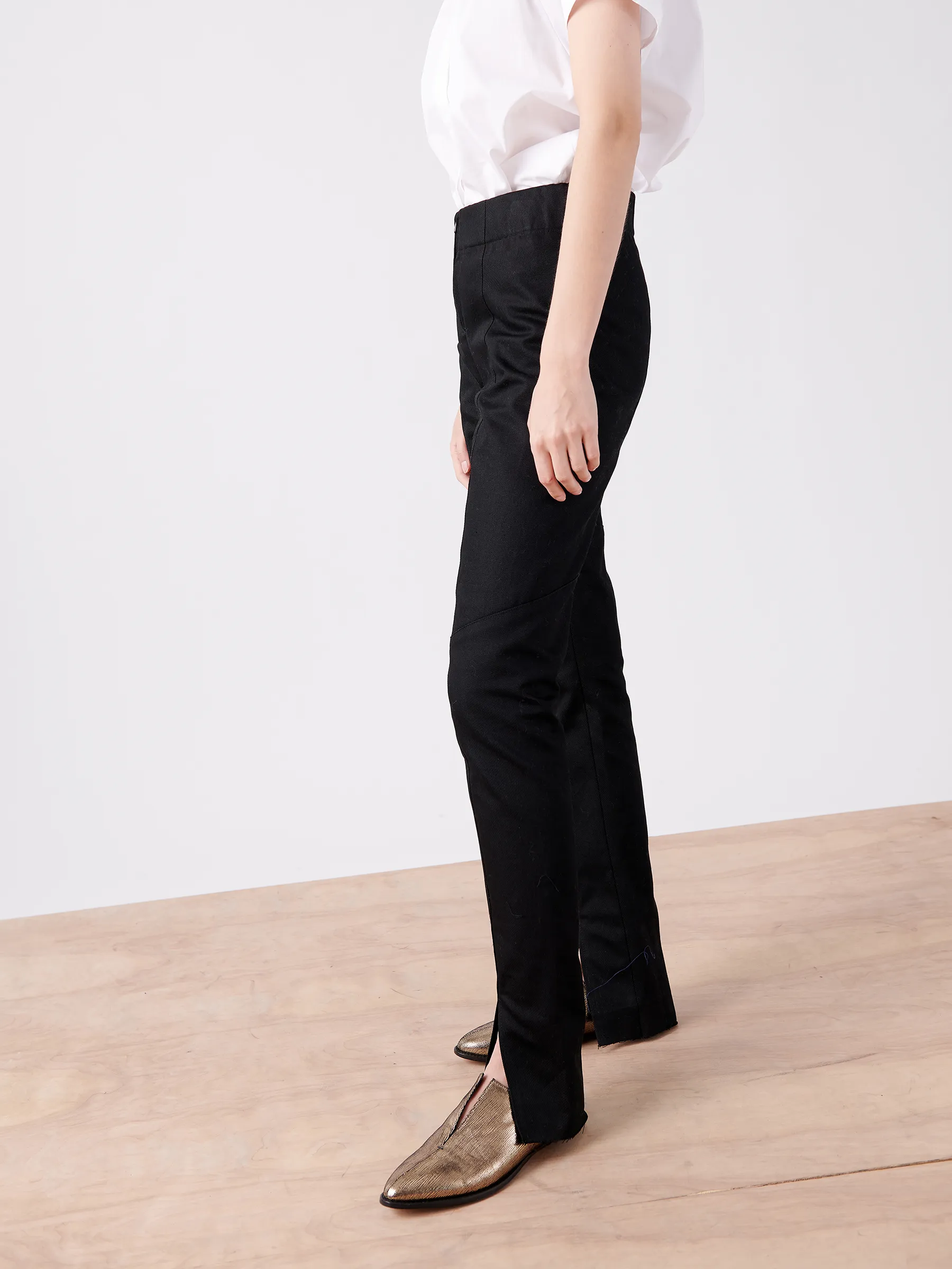 Denim Tala Trouser sold by Zero + Maria Cornejo product image thumbnail 4