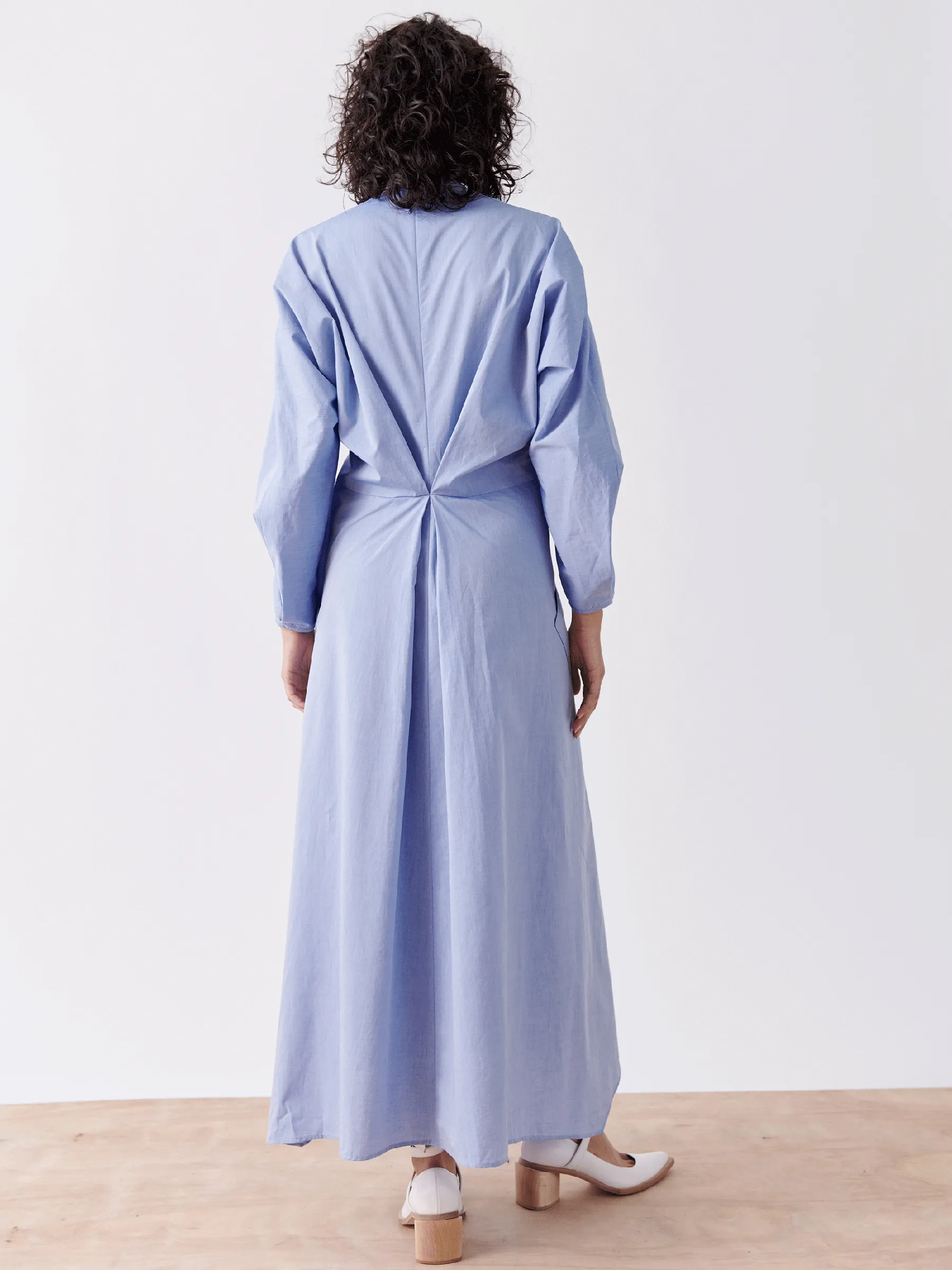 Pleat Akeo Shirt Dress sold by Zero + Maria Cornejo product image thumbnail 5