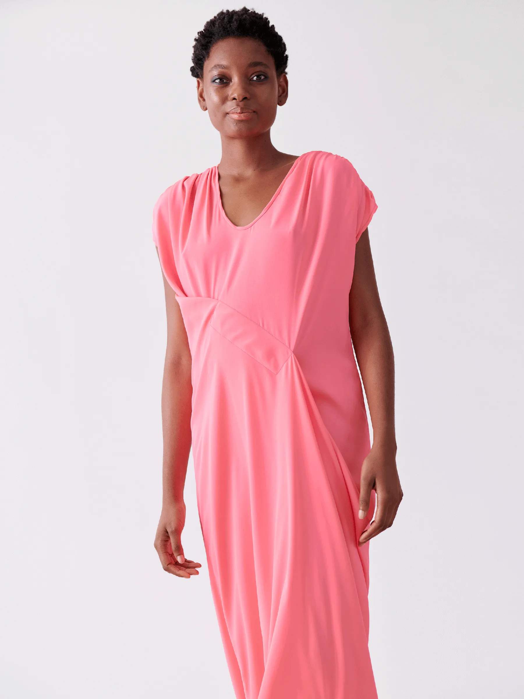 Long Ruched Fold Dress sold by Zero + Maria Cornejo product image thumbnail 3