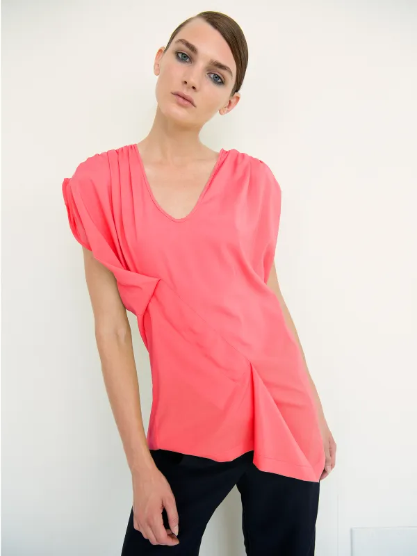 Ruched Fold Top made by Zero + Maria Cornejo