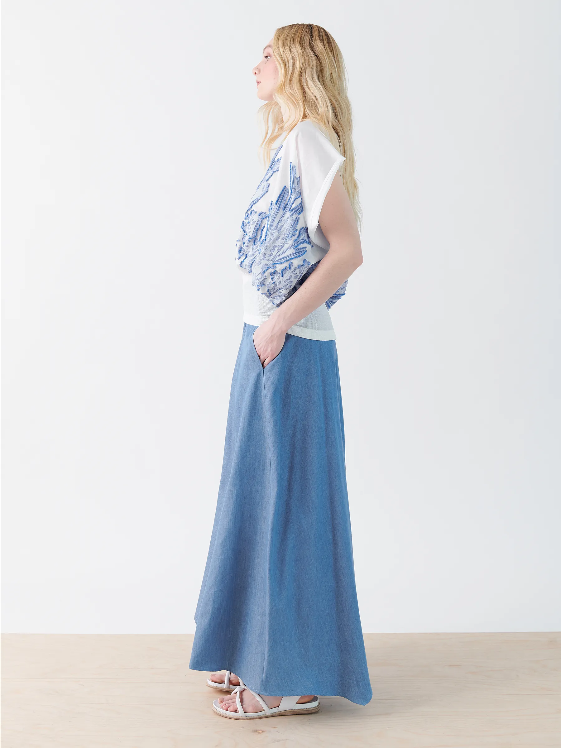 Long Wave Skirt sold by Zero + Maria Cornejo product image thumbnail 5