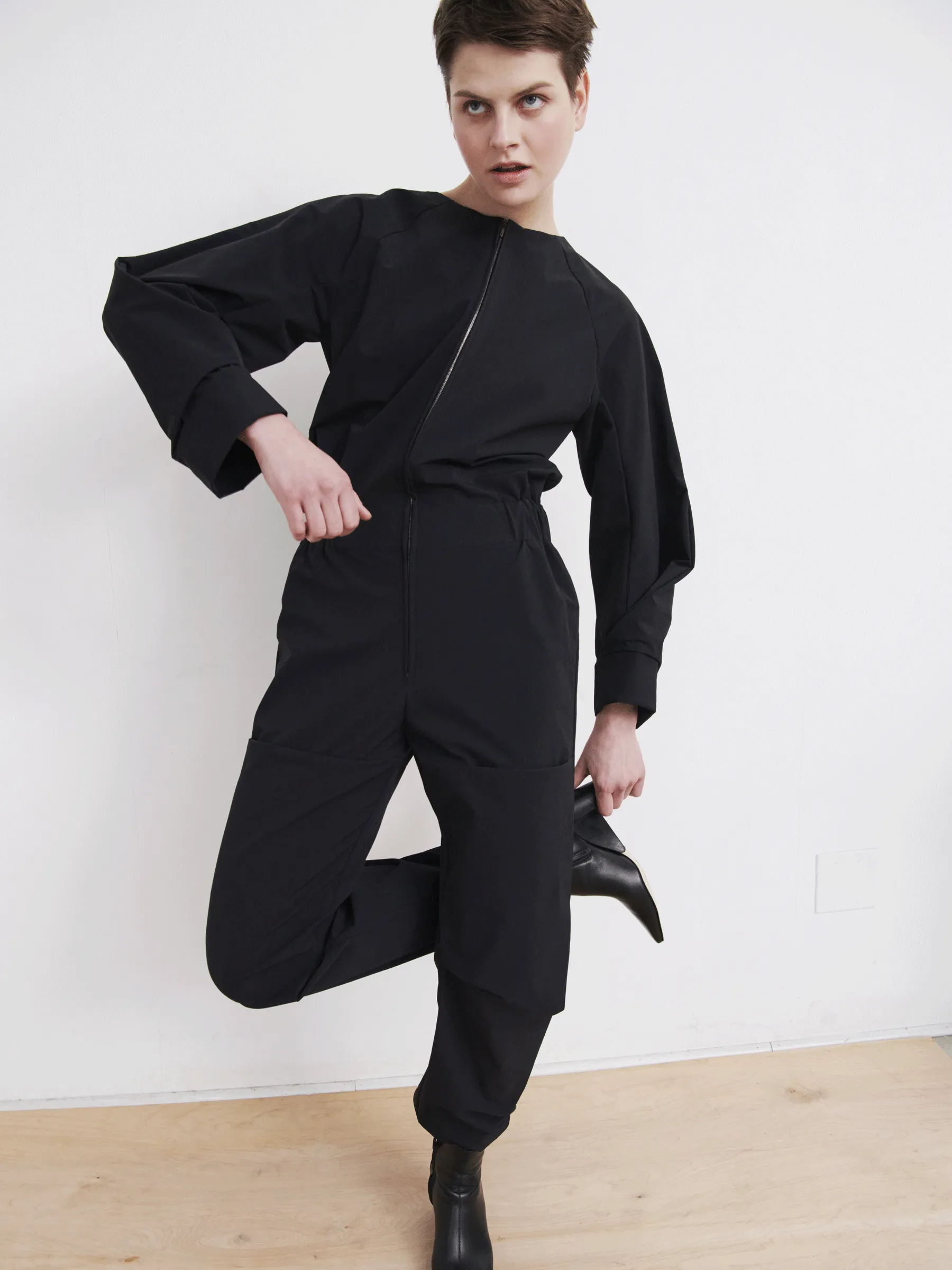 Biker Jumpsuit sold by Zero + Maria Cornejo