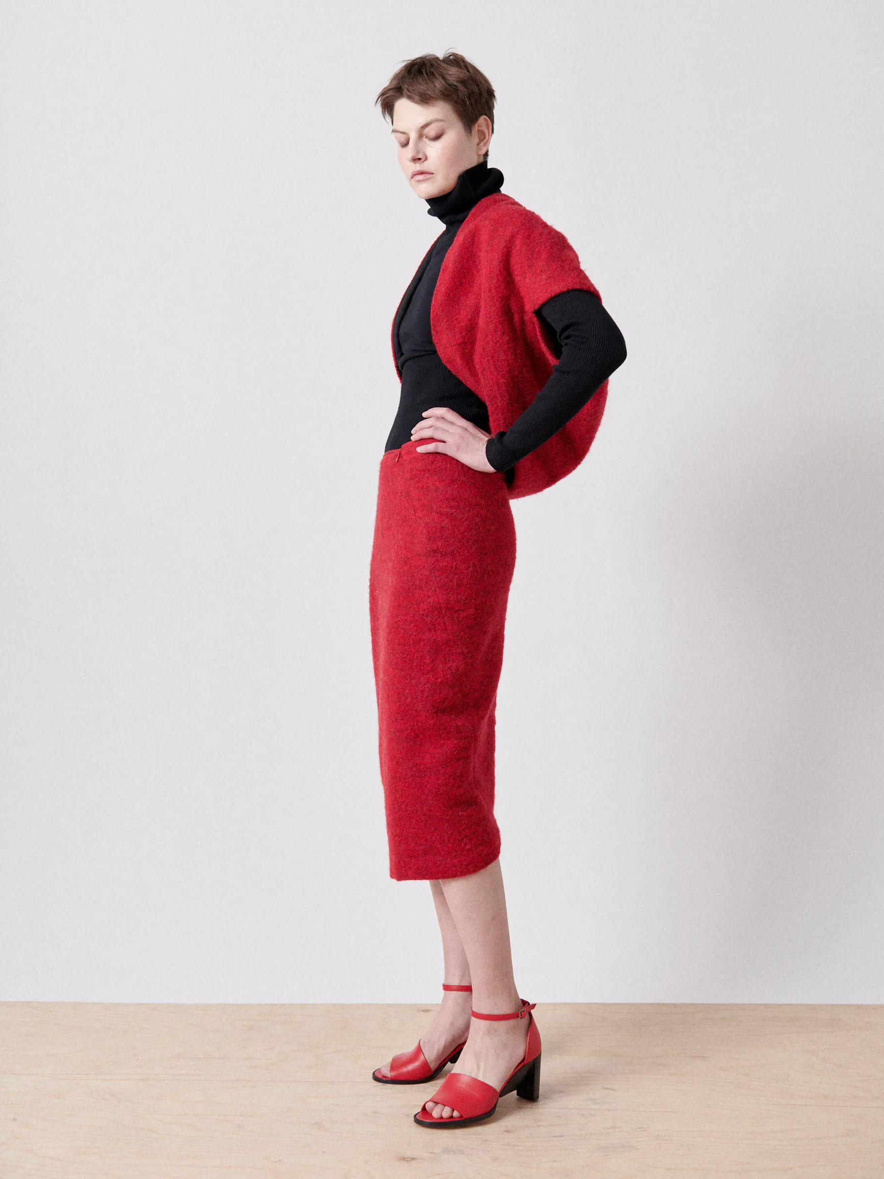 Pleat Back Skirt sold by Zero + Maria Cornejo product image thumbnail 4