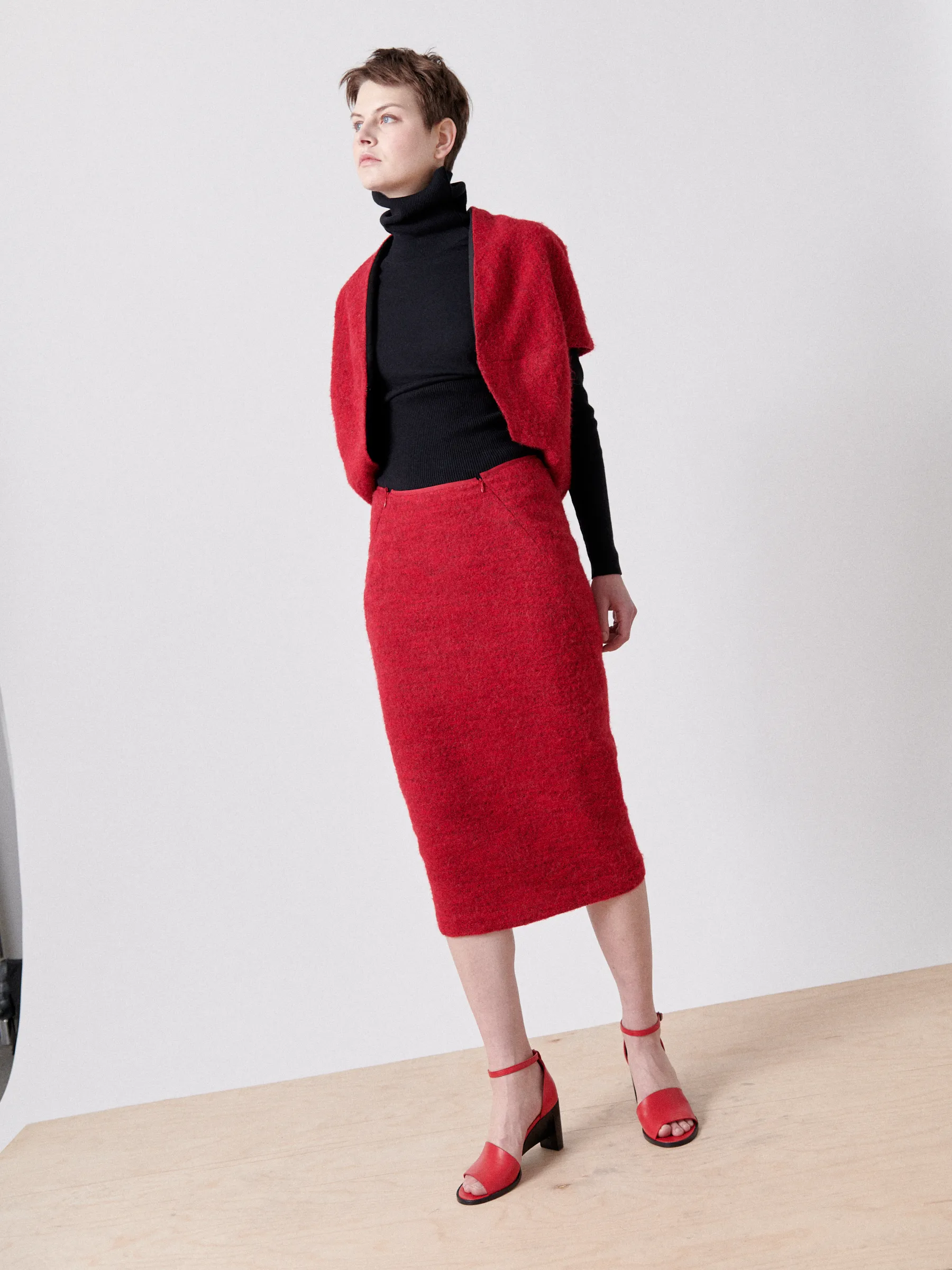 Pleat Back Skirt sold by Zero + Maria Cornejo product image thumbnail 3