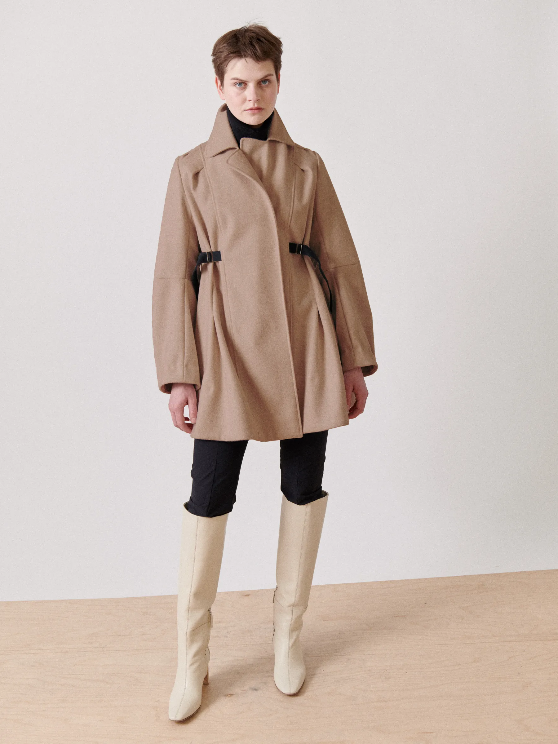Leila Coat sold by Zero + Maria Cornejo