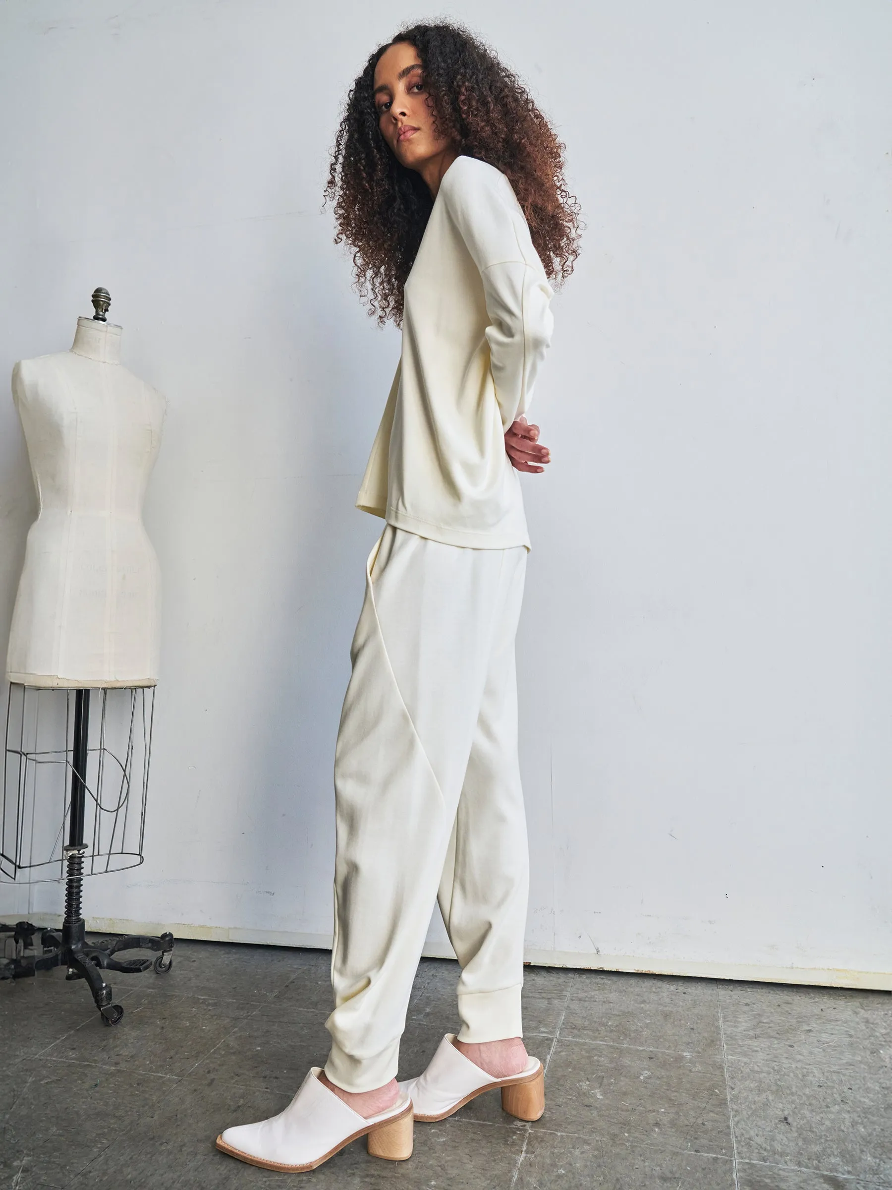 Jersey Cuff Akeo Pant sold by Zero + Maria Cornejo product image thumbnail 3