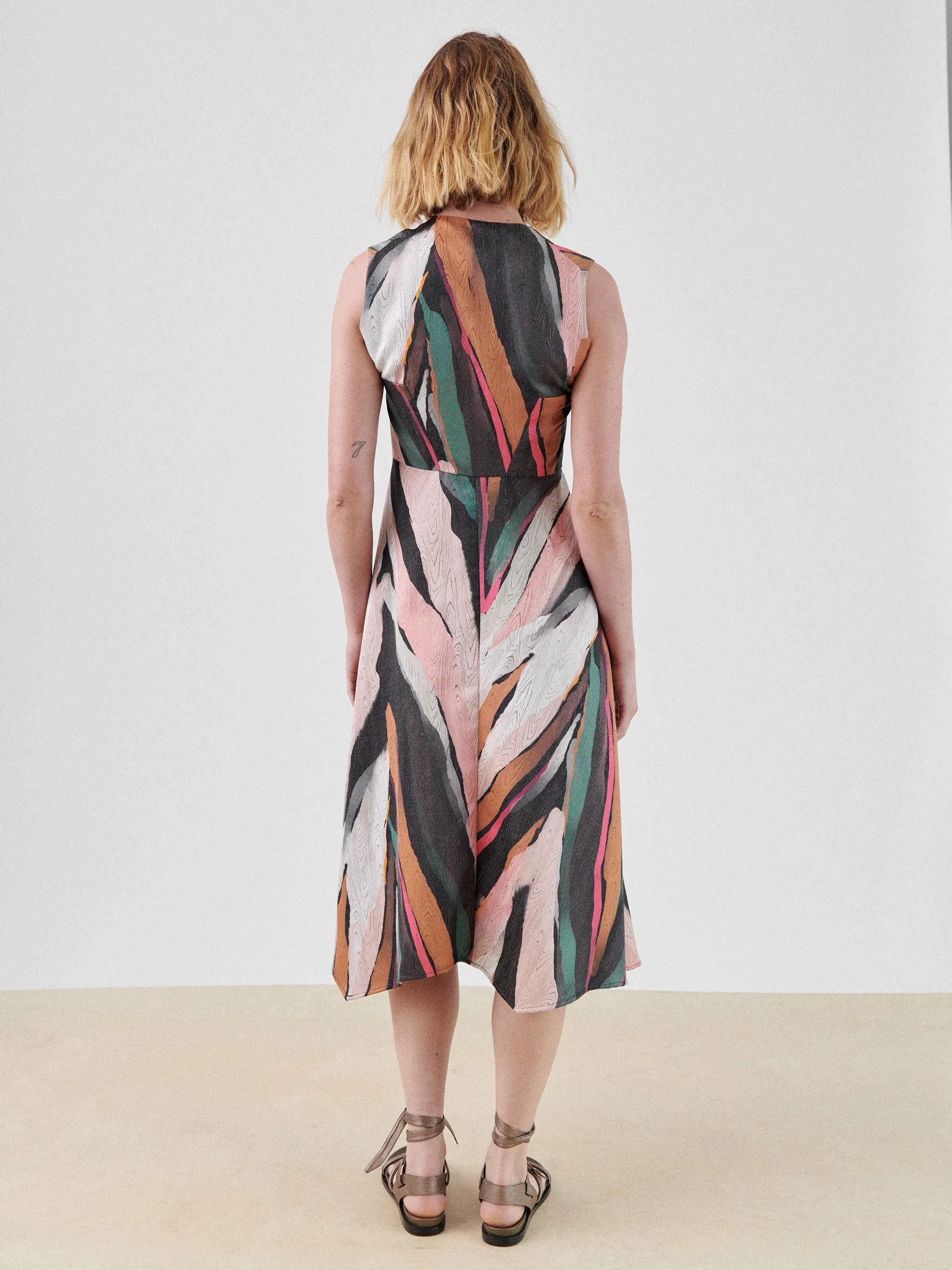 Sleeveless Wave Dress sold by Zero + Maria Cornejo product image thumbnail 4