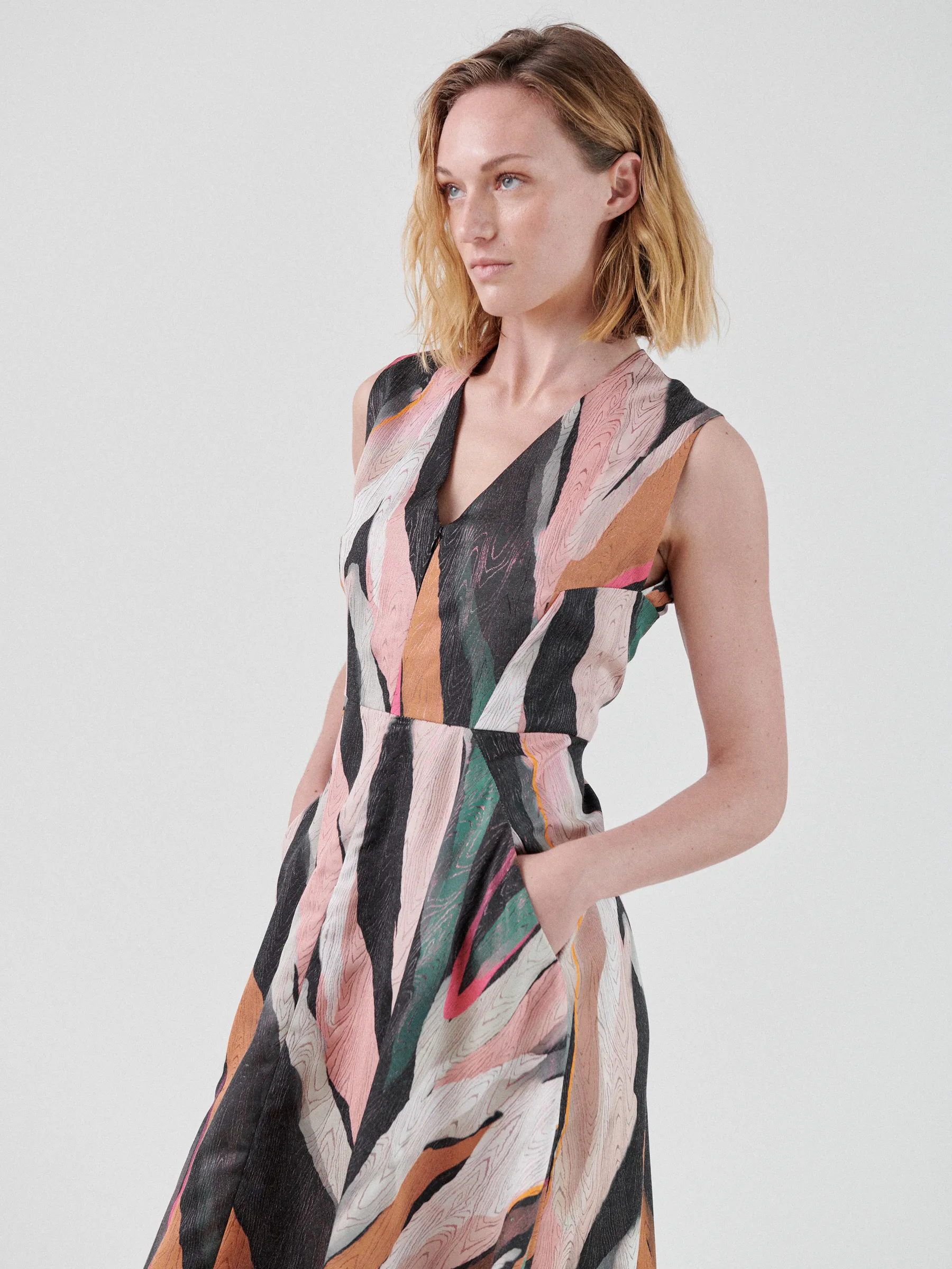 Sleeveless Wave Dress sold by Zero + Maria Cornejo product image thumbnail 2