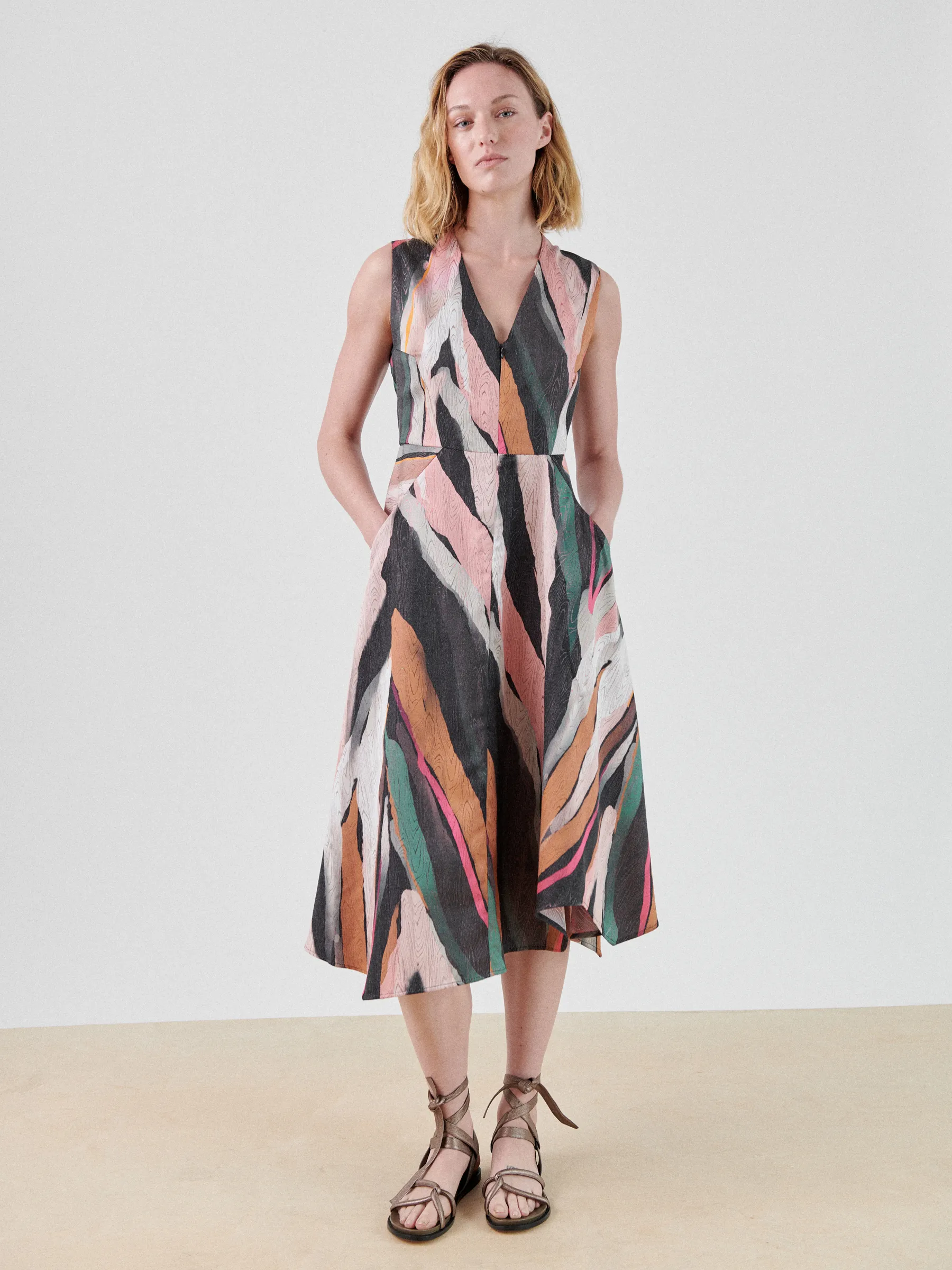 Sleeveless Wave Dress sold by Zero + Maria Cornejo