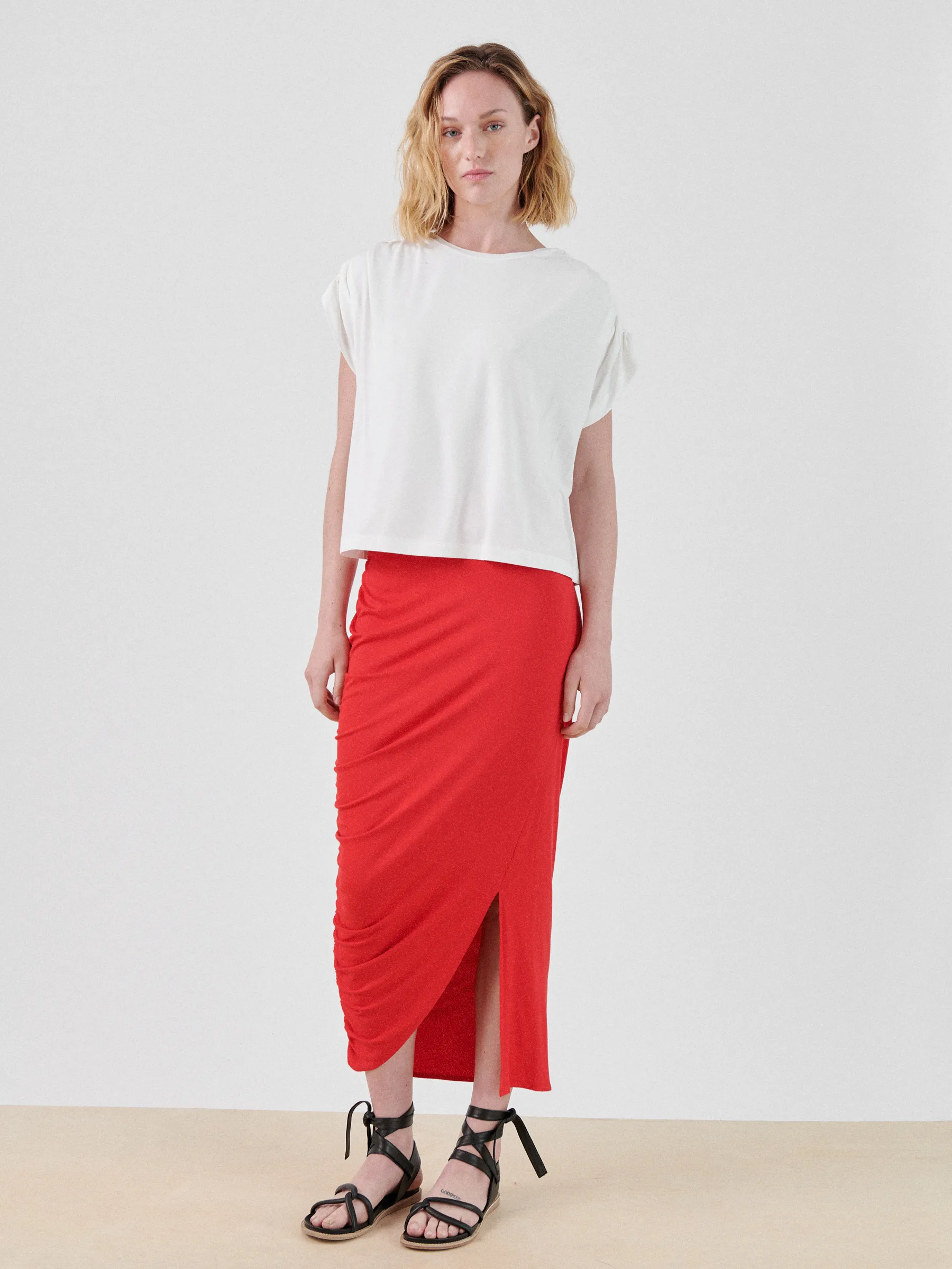 Ruched Lui Skirt sold by Zero + Maria Cornejo product image thumbnail 2