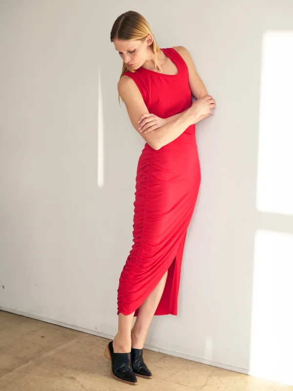 Ruched Lui Skirt made by Zero + Maria Cornejo