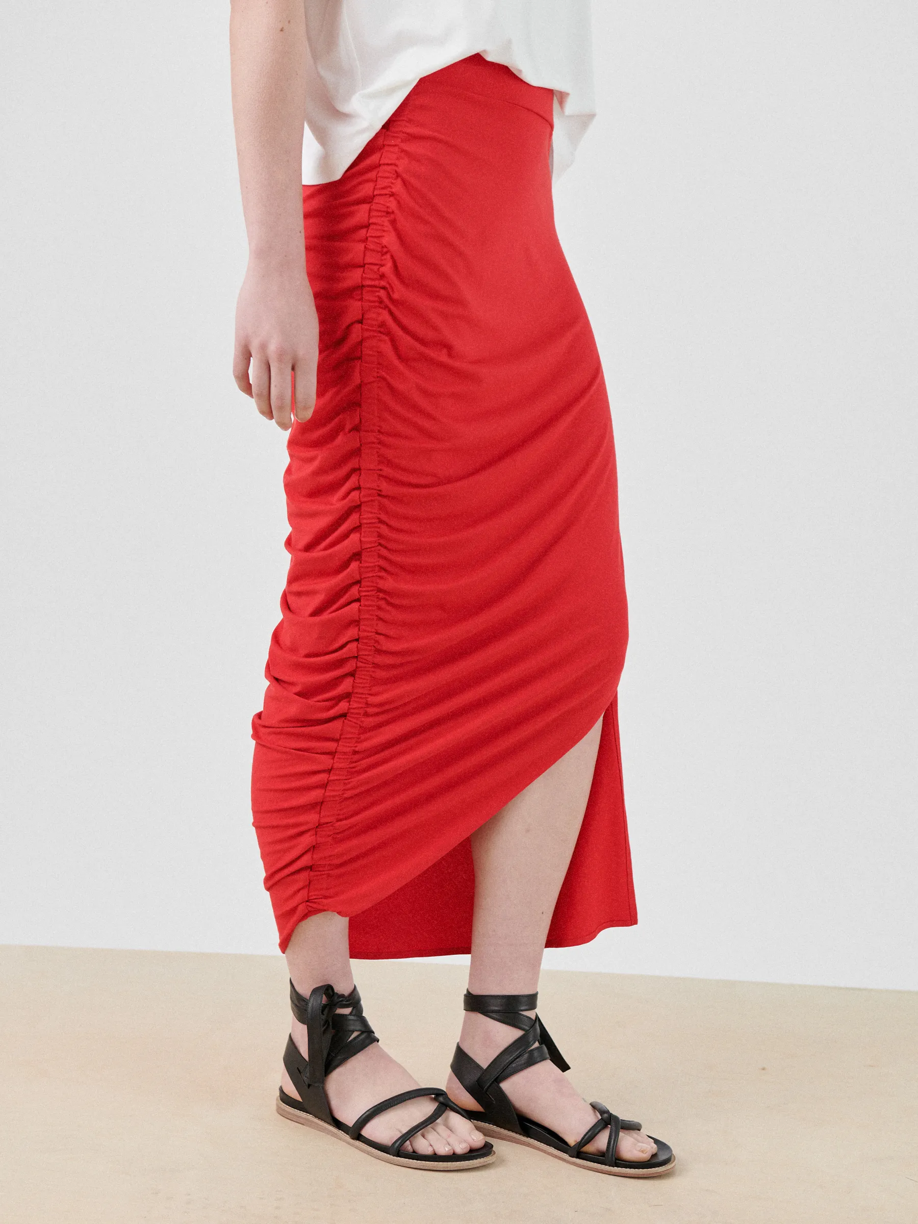 Ruched Lui Skirt sold by Zero + Maria Cornejo product image thumbnail 5