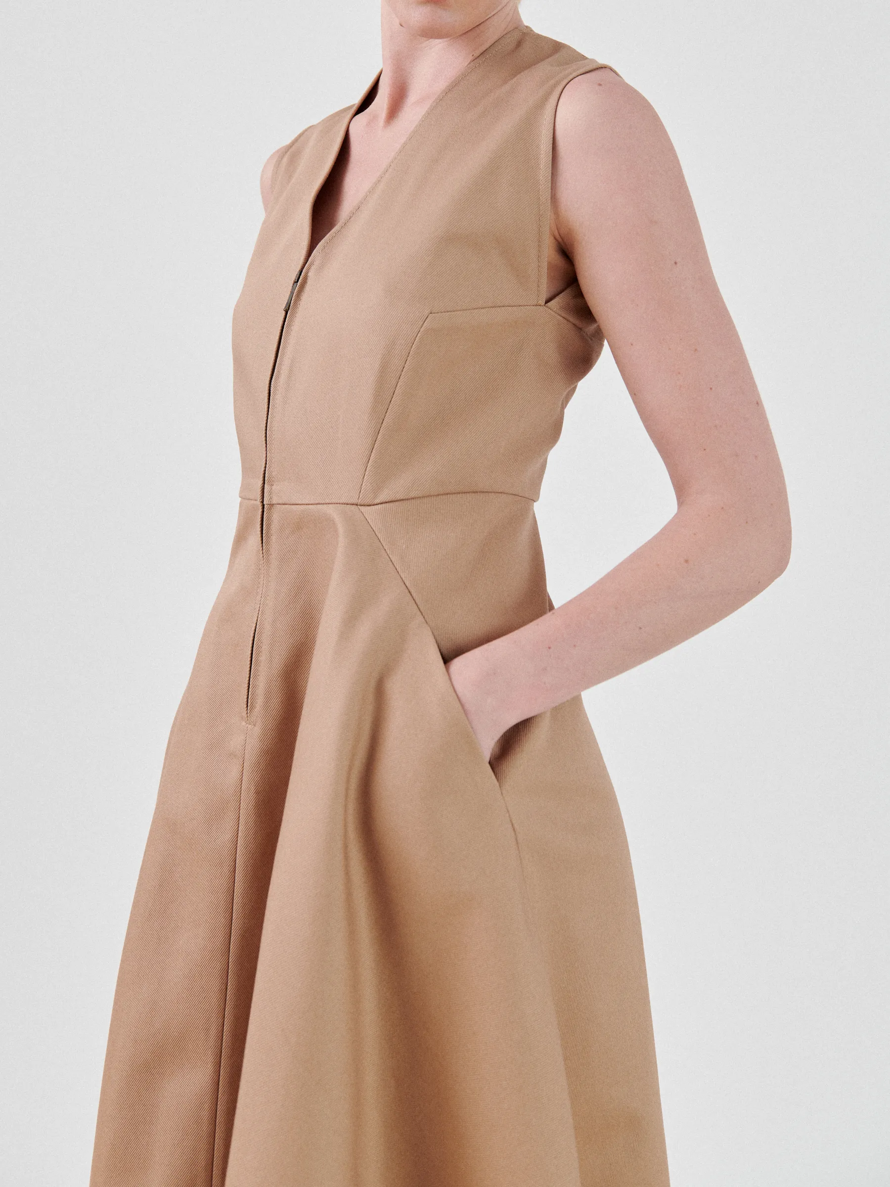 Denim Wave Dress sold by Zero + Maria Cornejo product image thumbnail 4